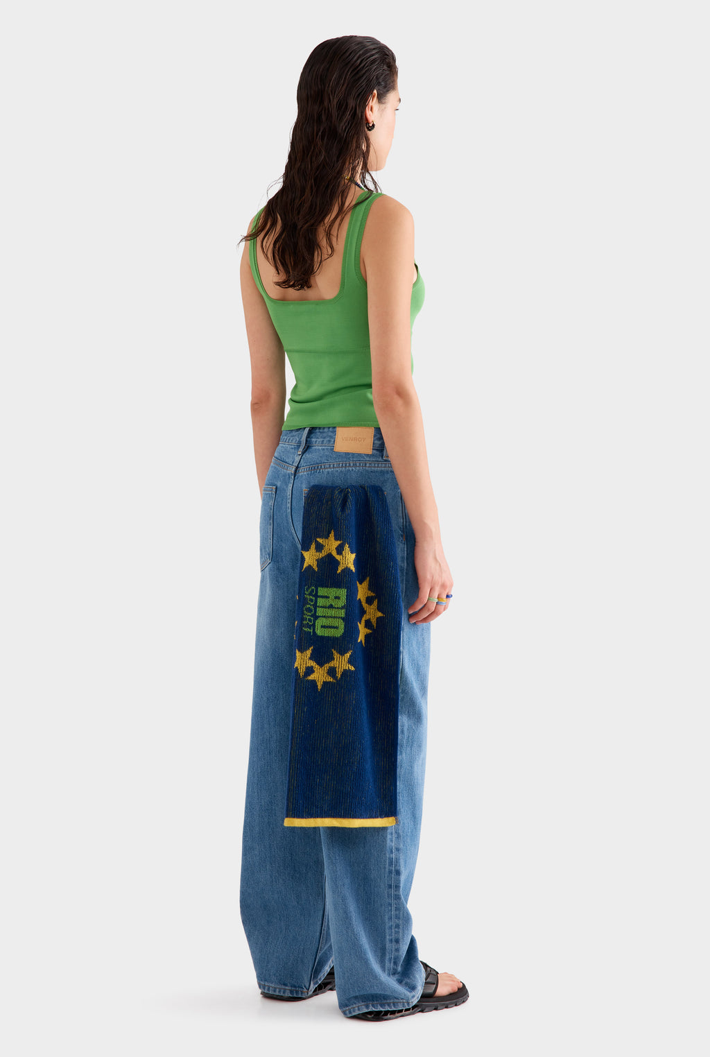 Venroy Rio Gym Towel - Blue/Yellow