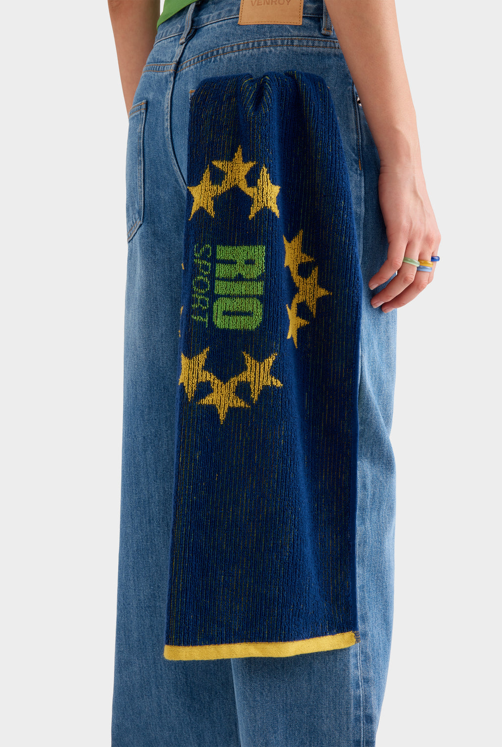 Venroy Rio Gym Towel - Blue/Yellow