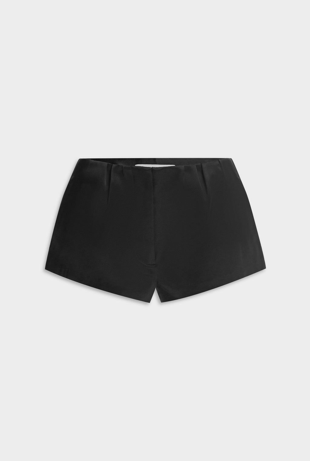 Silk Cotton Mini Short - Black