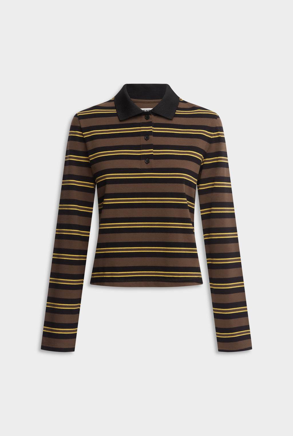 Womens Striped Long Sleeves Jersey Polo in Stripe Venroy – VENROY
