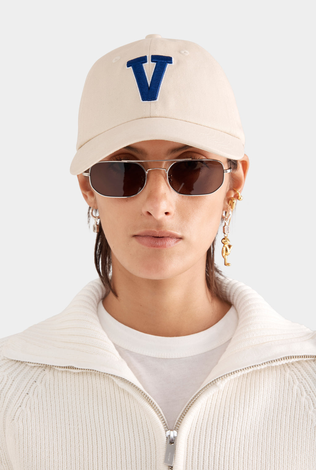 Venroy Varsity Cotton Logo Cap - Beige