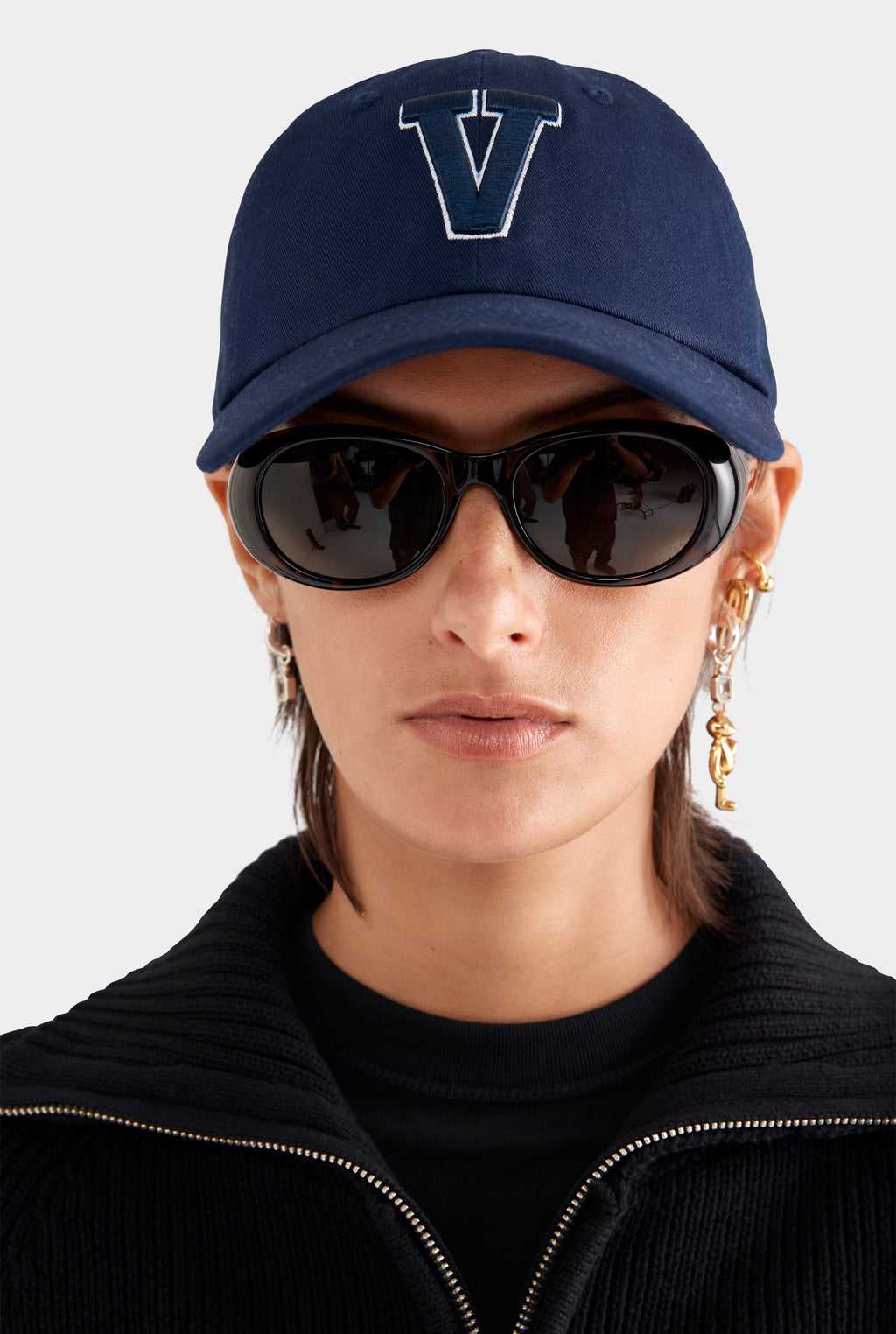 Venroy Varsity Cotton Logo Cap - Navy