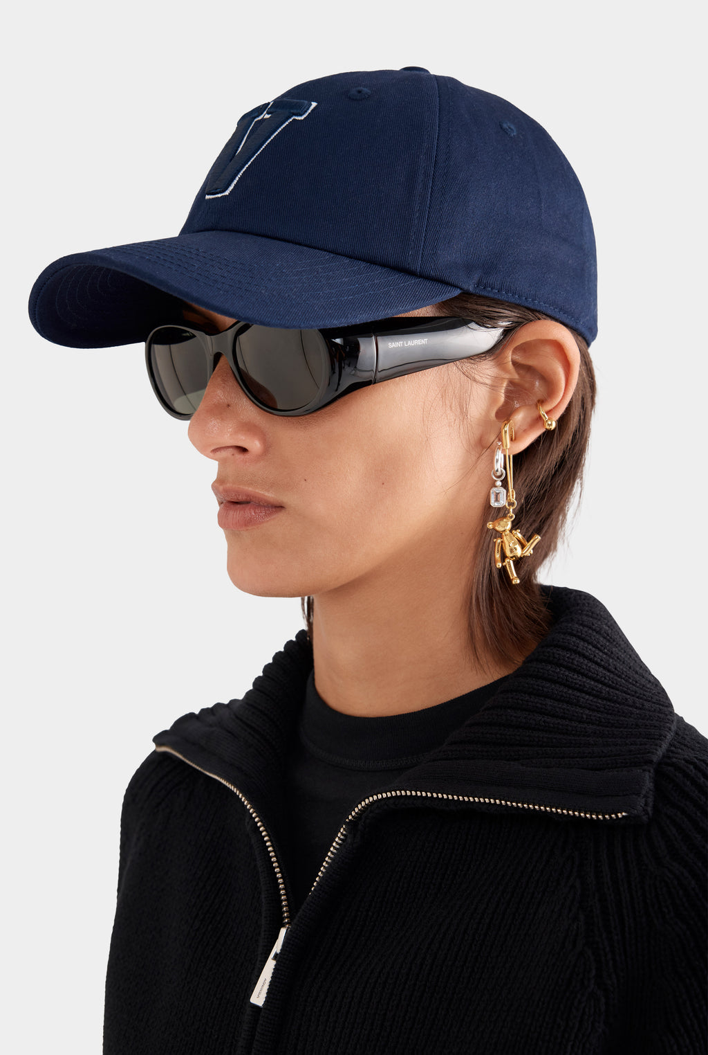 Venroy Varsity Cotton Logo Cap - Navy