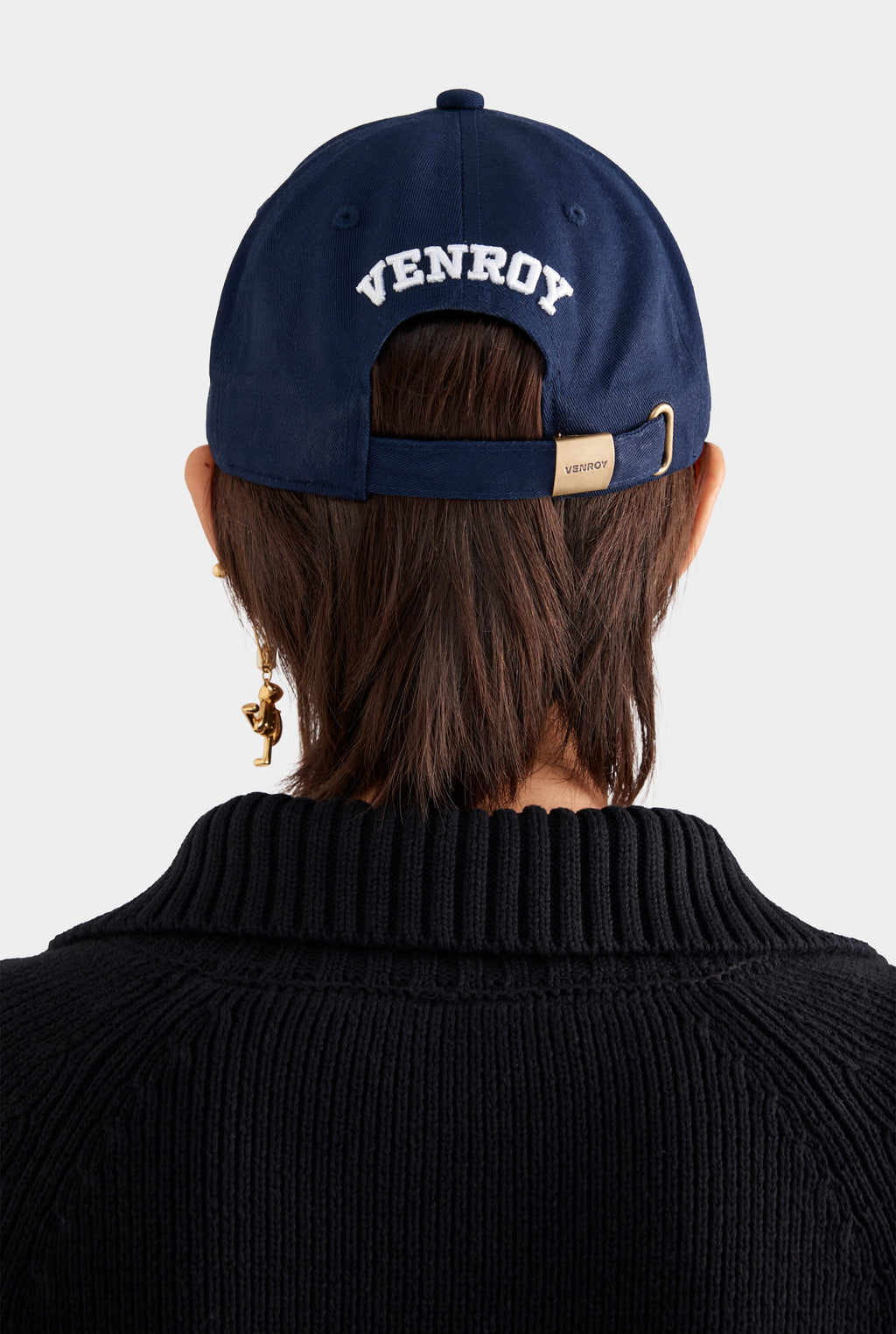 Venroy Varsity Cotton Logo Cap - Navy