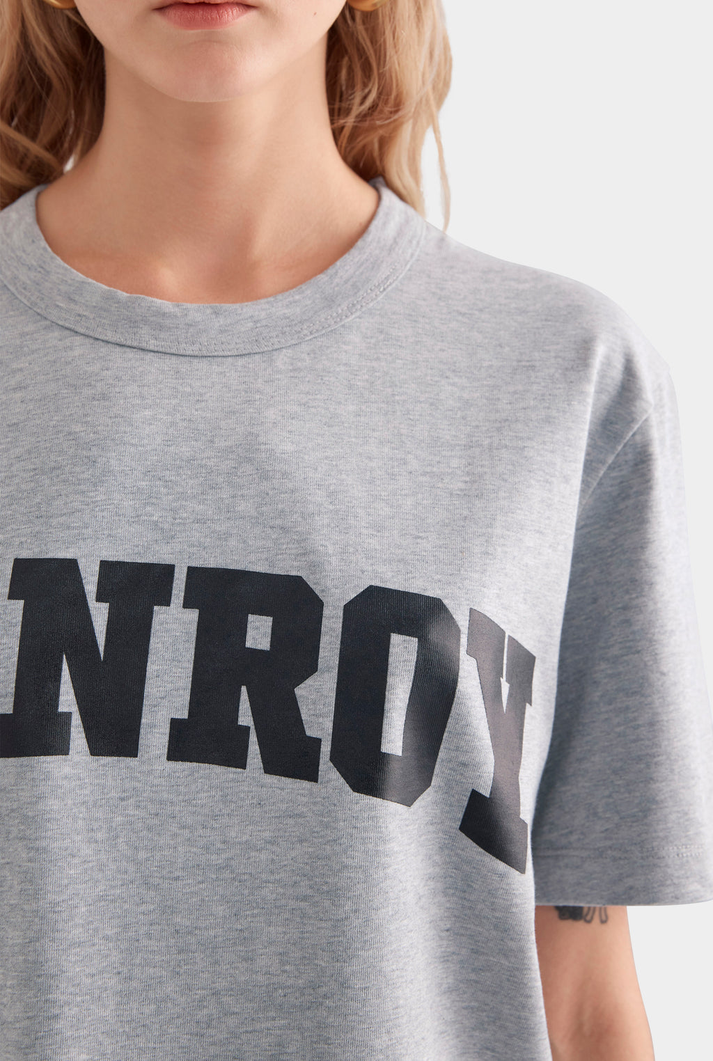 Venroy Varsity Logo T-Shirt - Grey