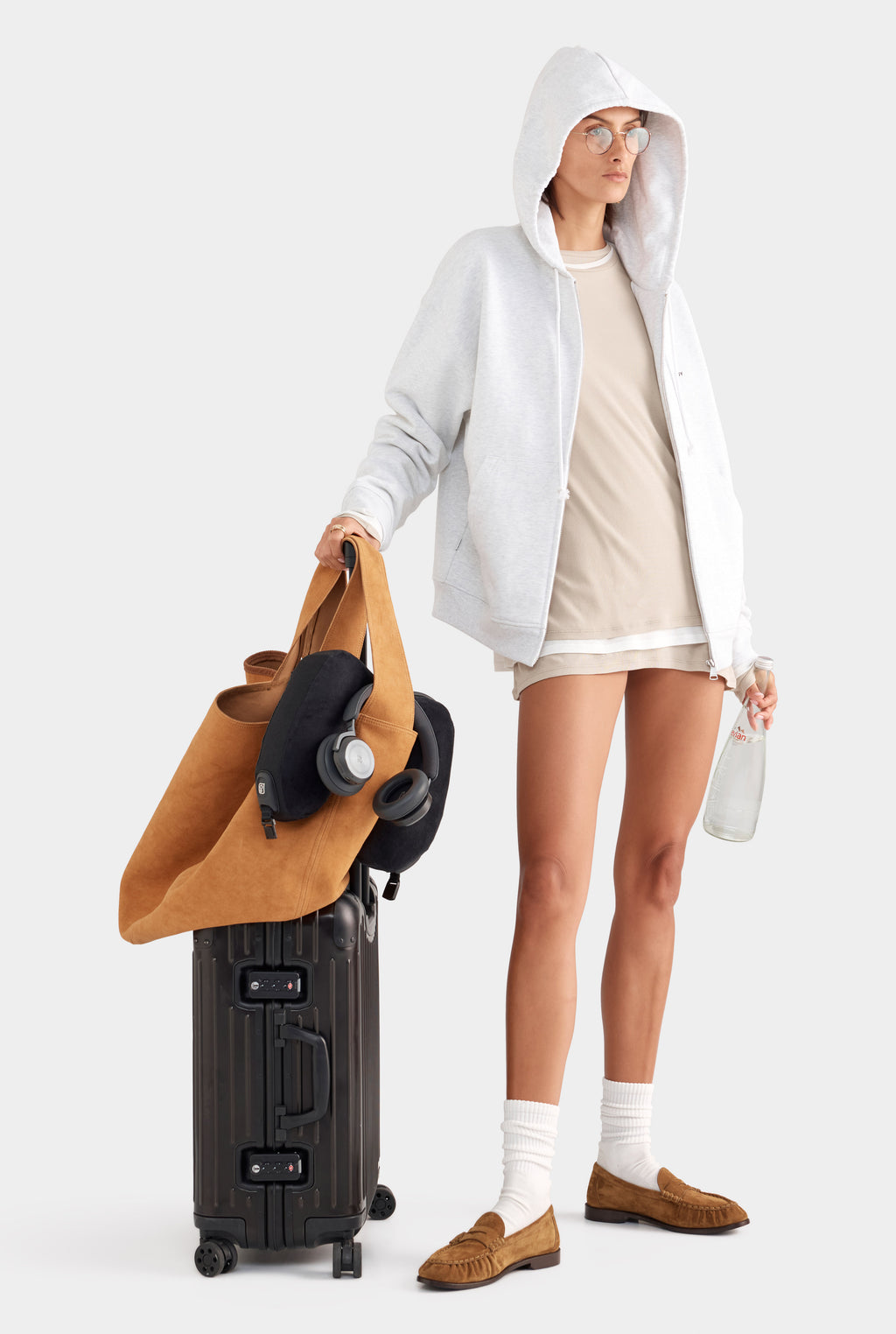 Long Sleeve Lightweight Cotton Tee - Stone