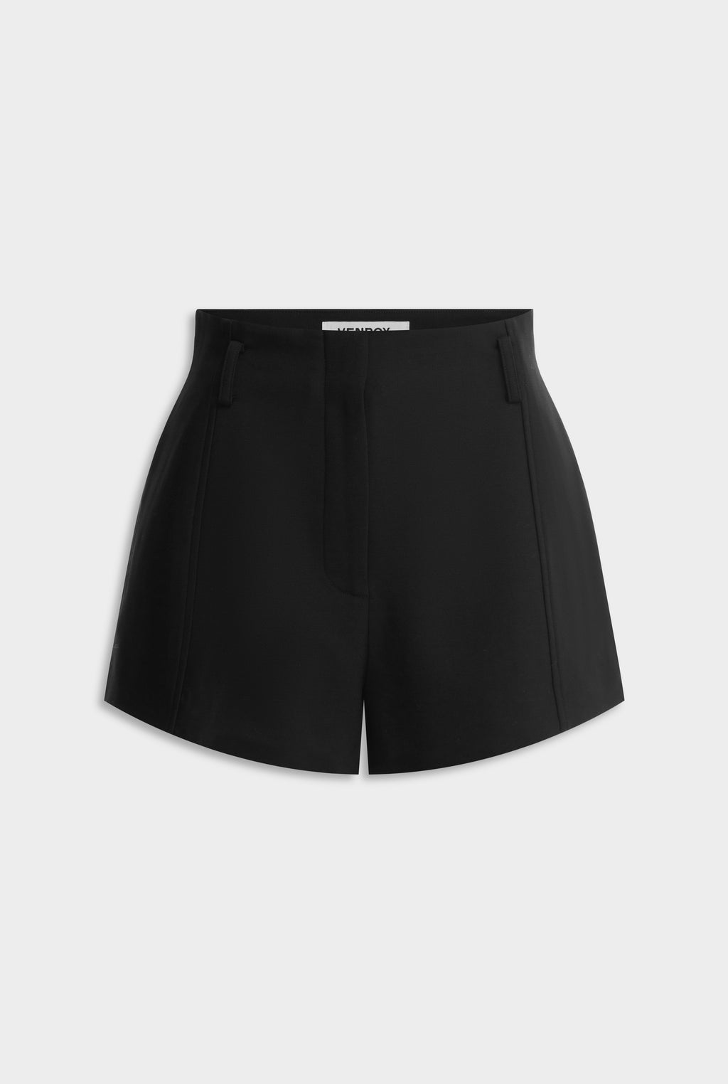 Wool Tailored Shorts - Black