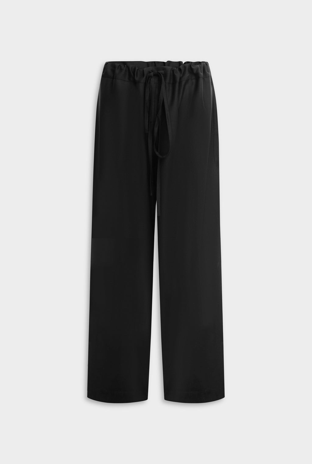 Wool Paperbag Pant - Black