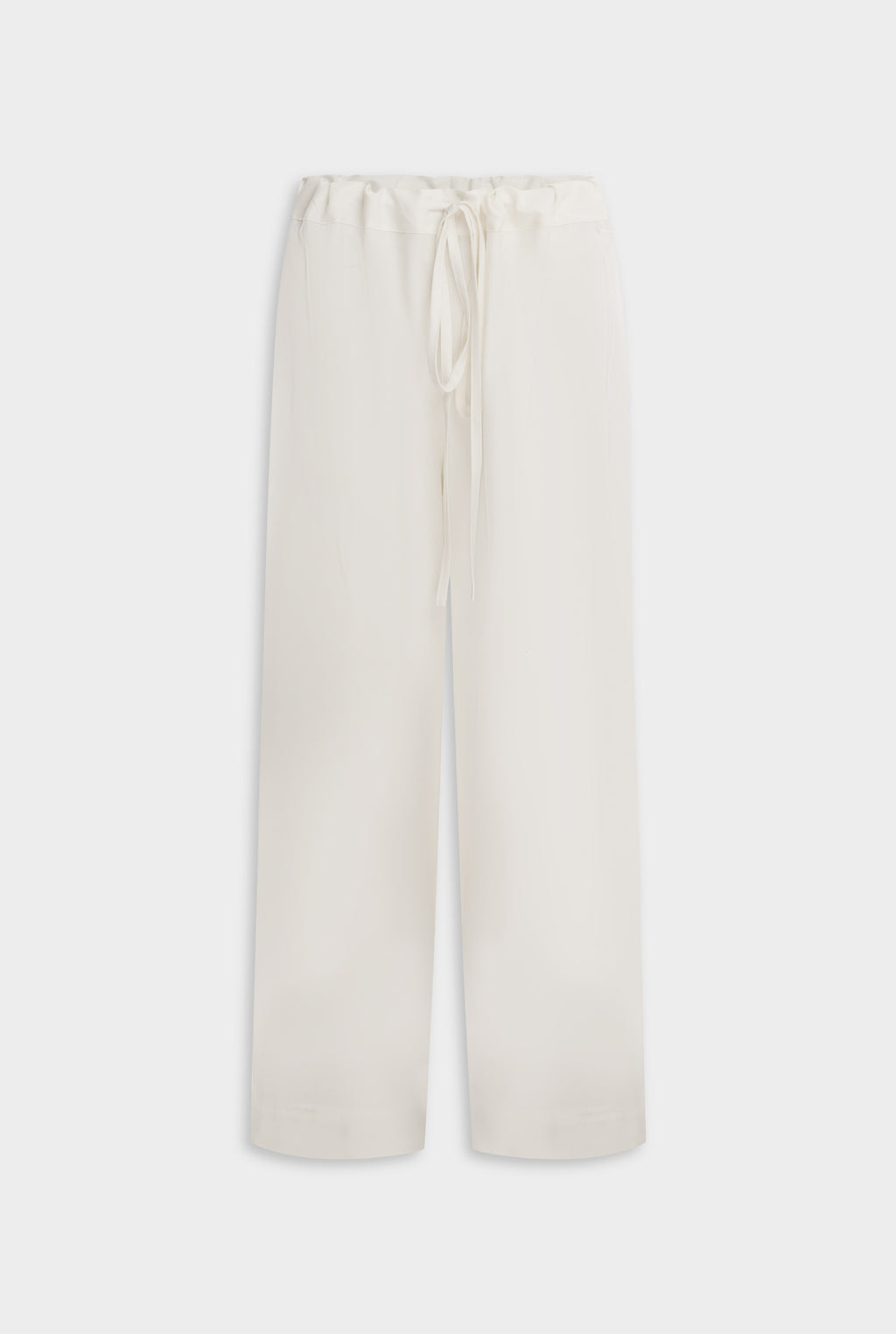 Wool Paperbag Pant - Cream