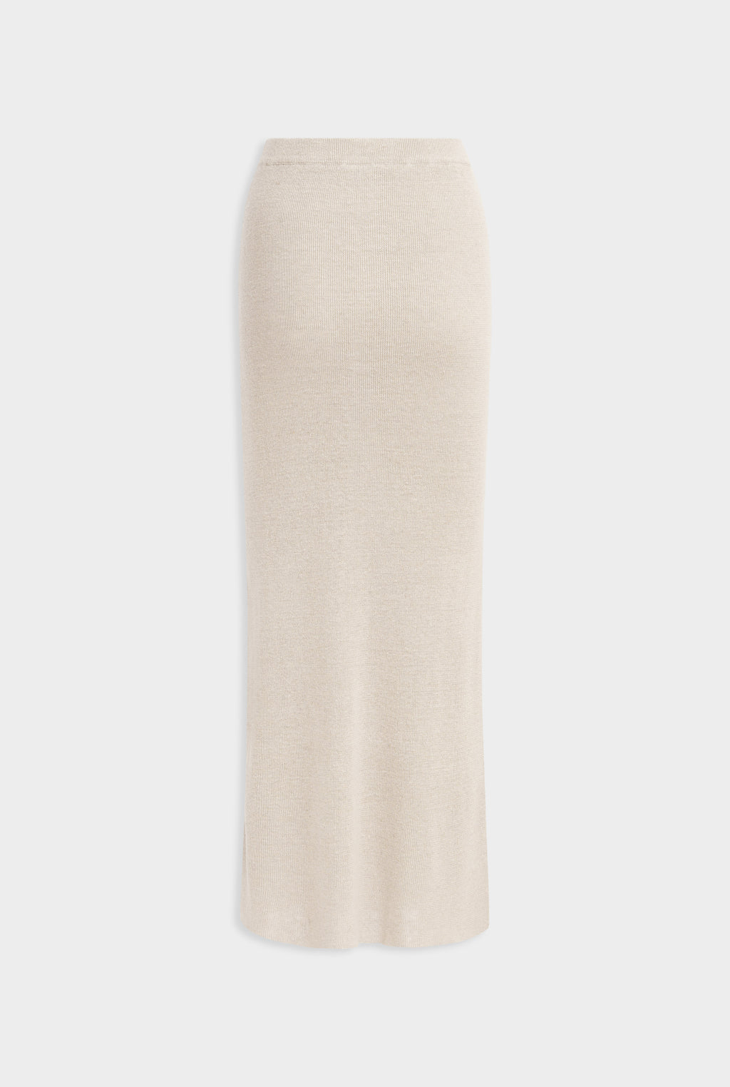 Rib Knitted Skirt - Taupe