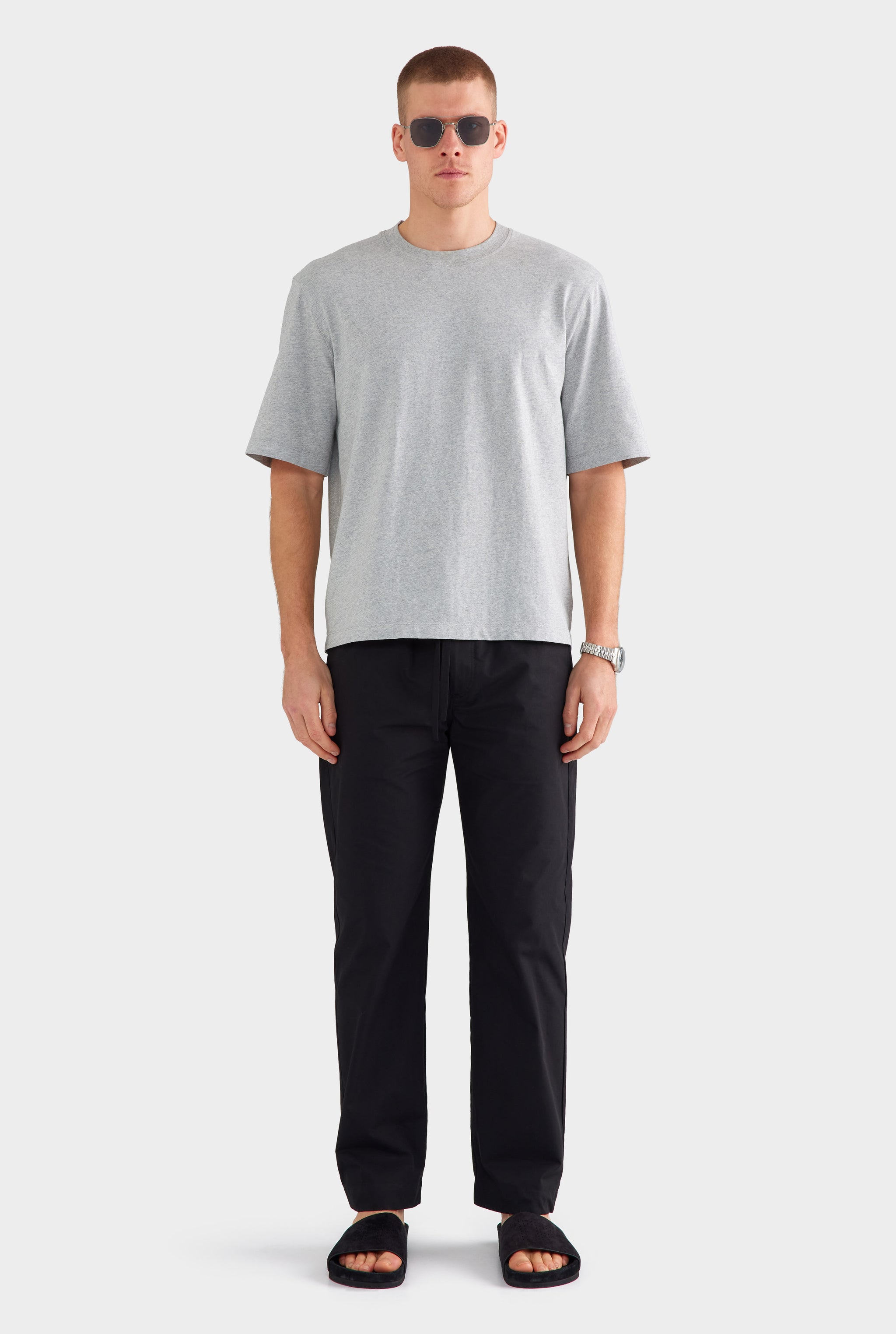 Oversized T Shirt - Grey Marl