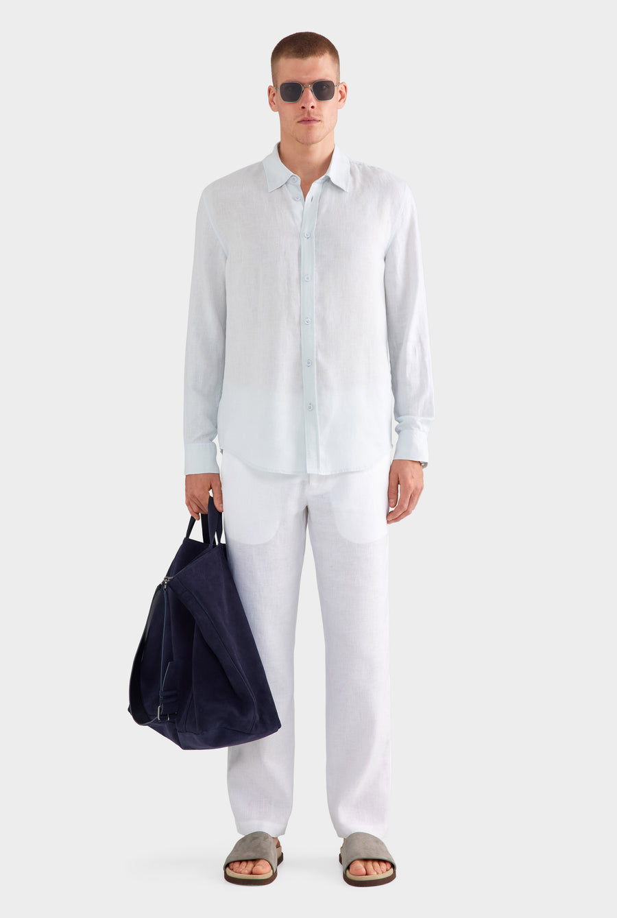 Linen Shirt - Light Blue