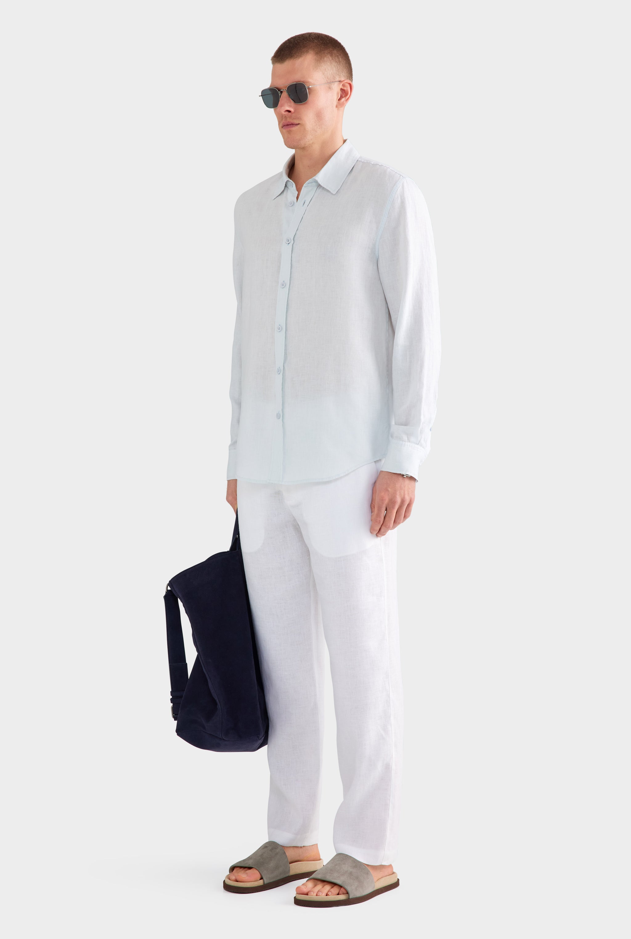 Linen Shirt - Light Blue