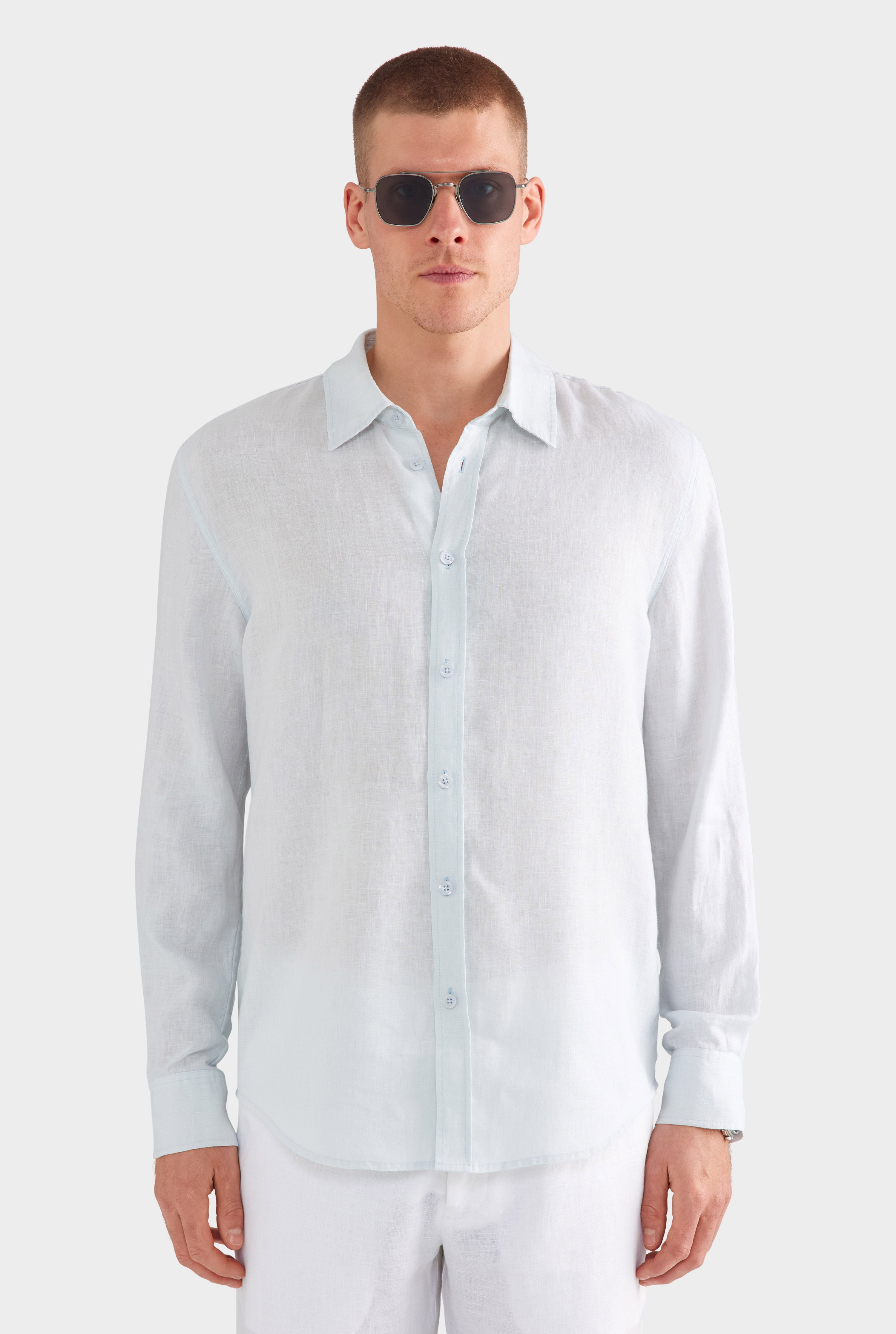 Linen Shirt - Light Blue