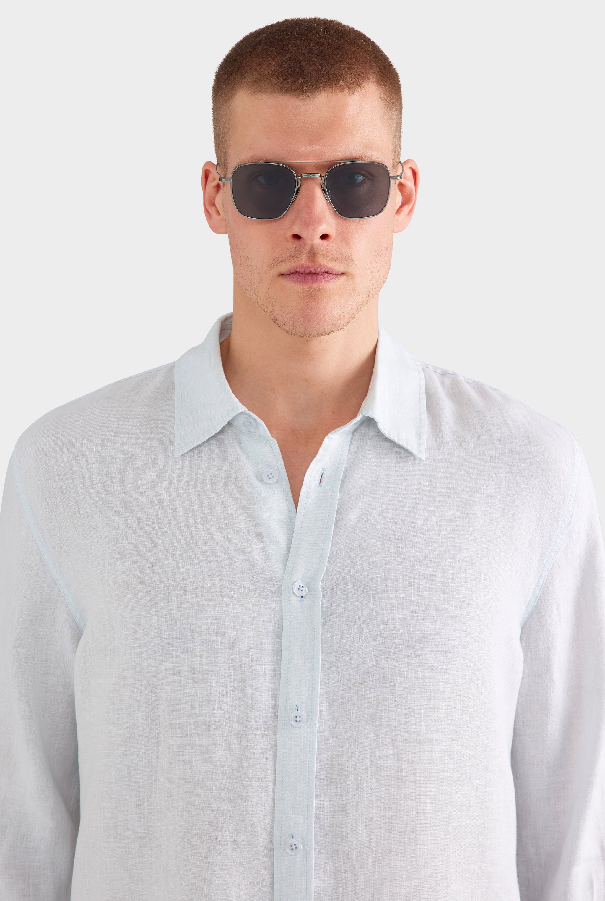 Linen Shirt - Light Blue