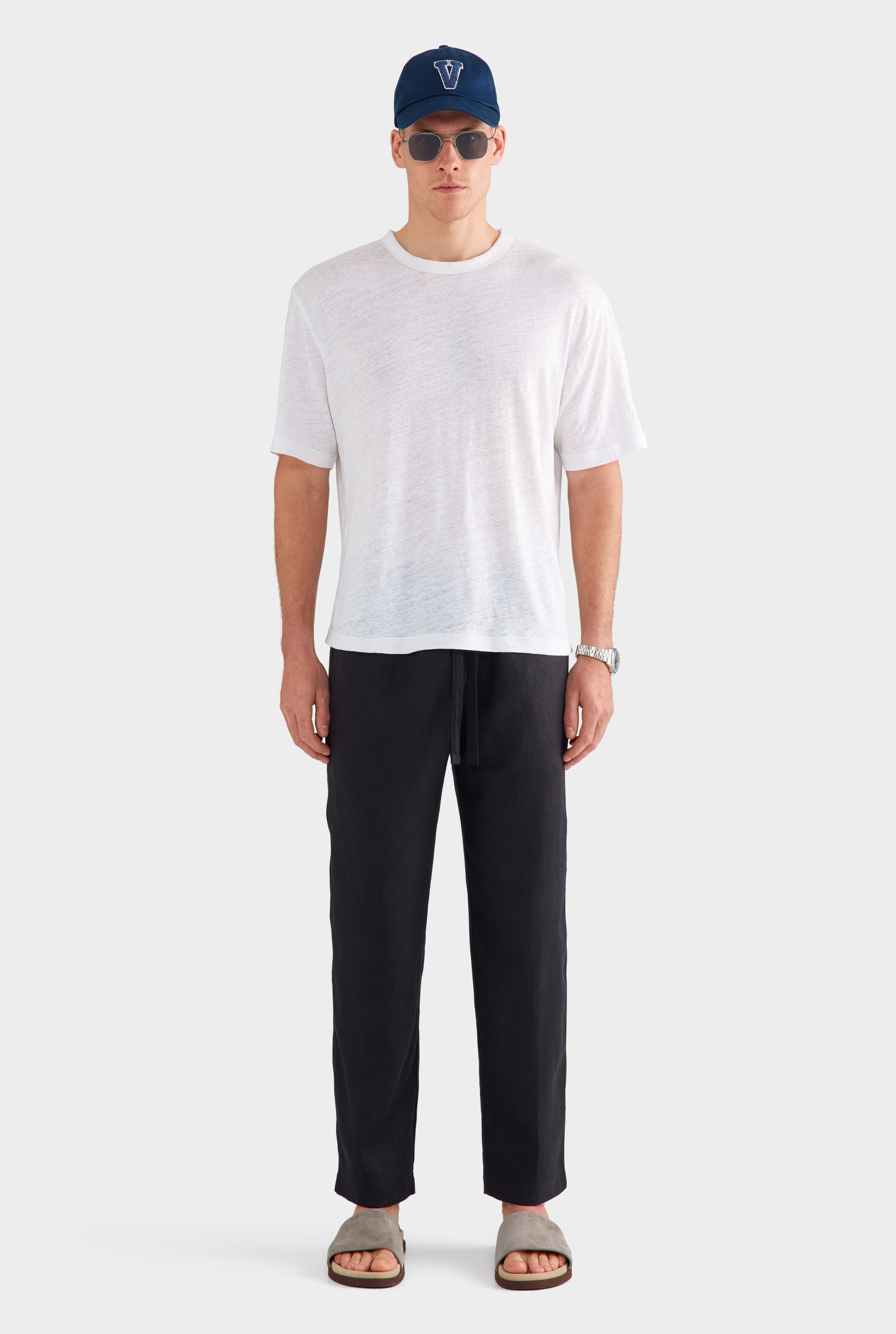 Linen Standard T Shirt - White