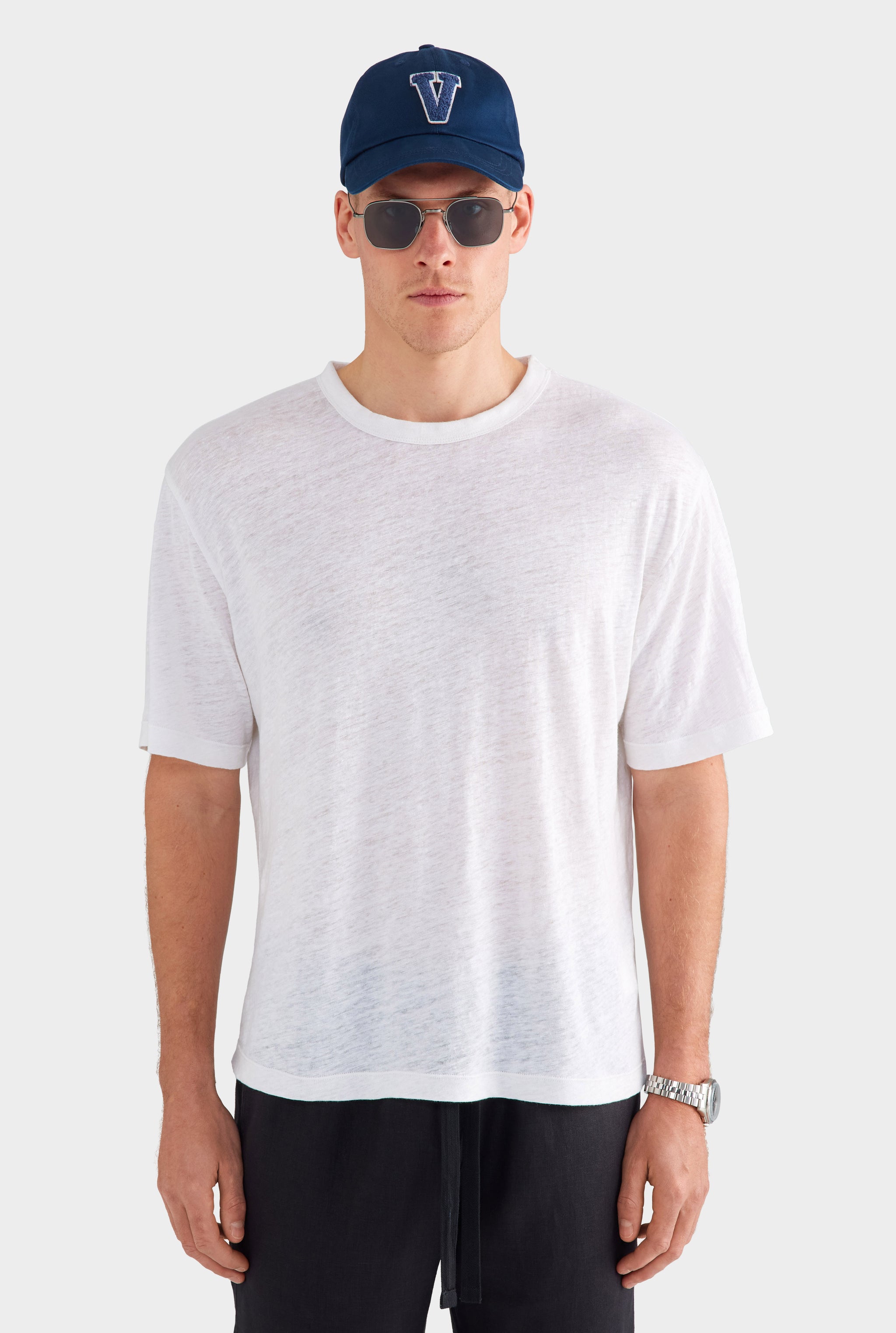 Linen Standard T Shirt - White