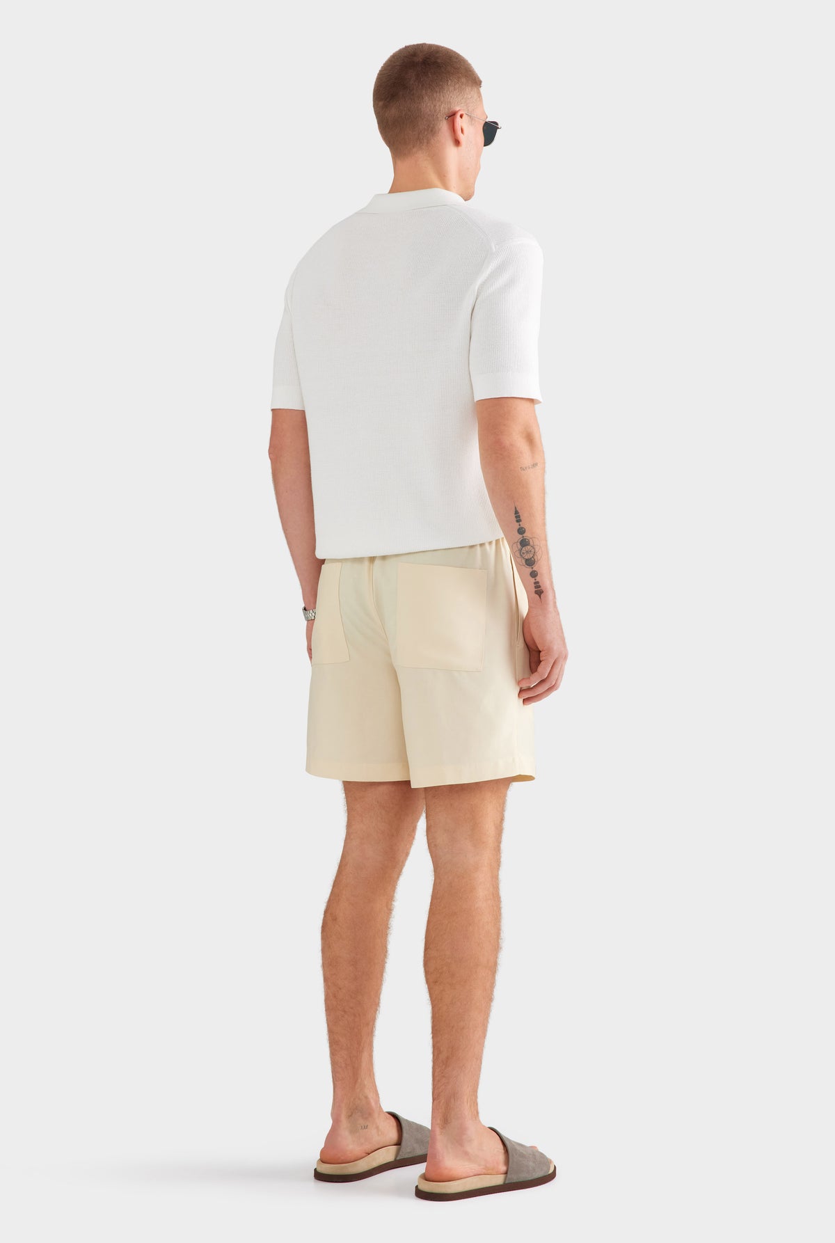 Relaxed Tencel Short - Cream