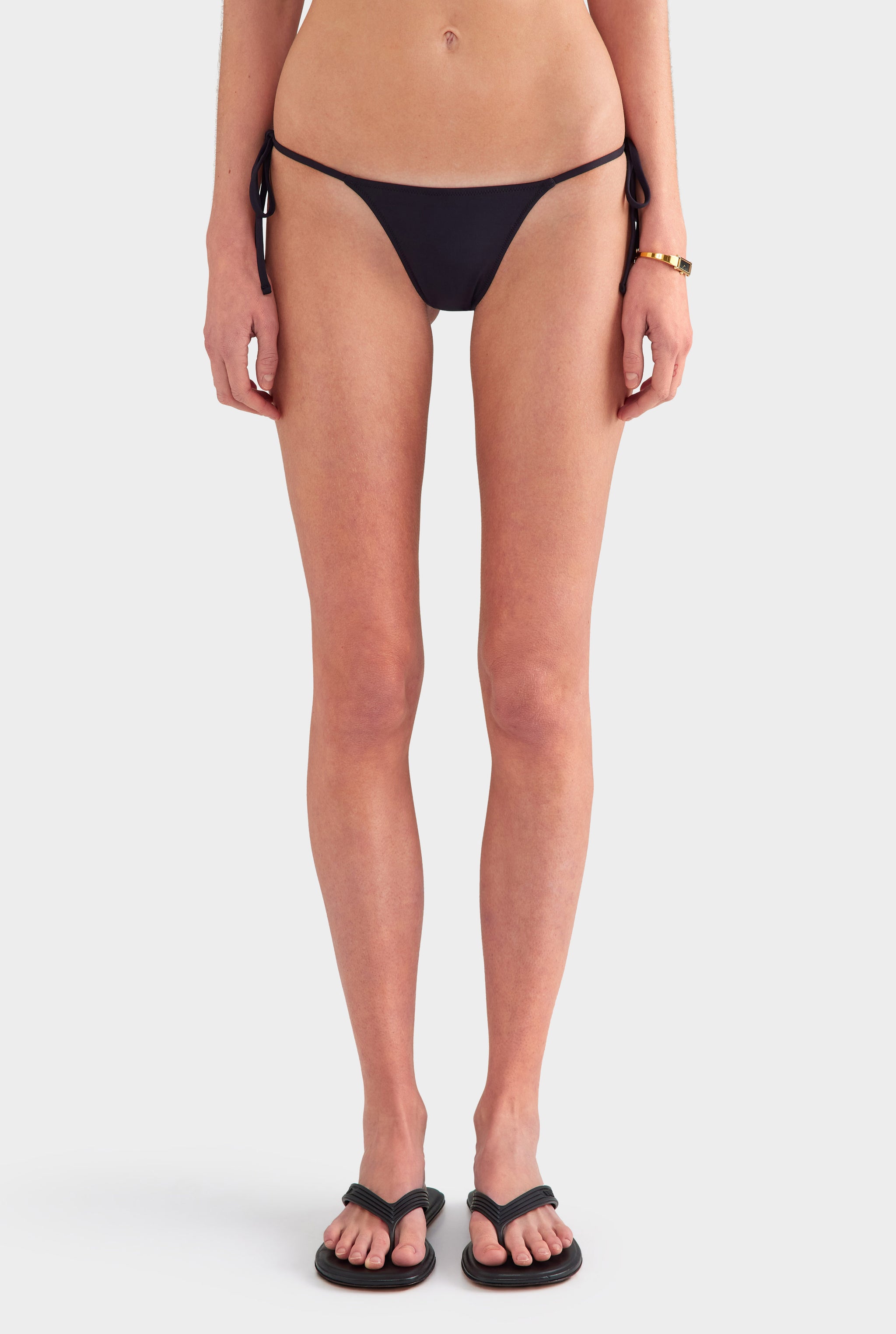 Tie Side Bikini Brief - Black