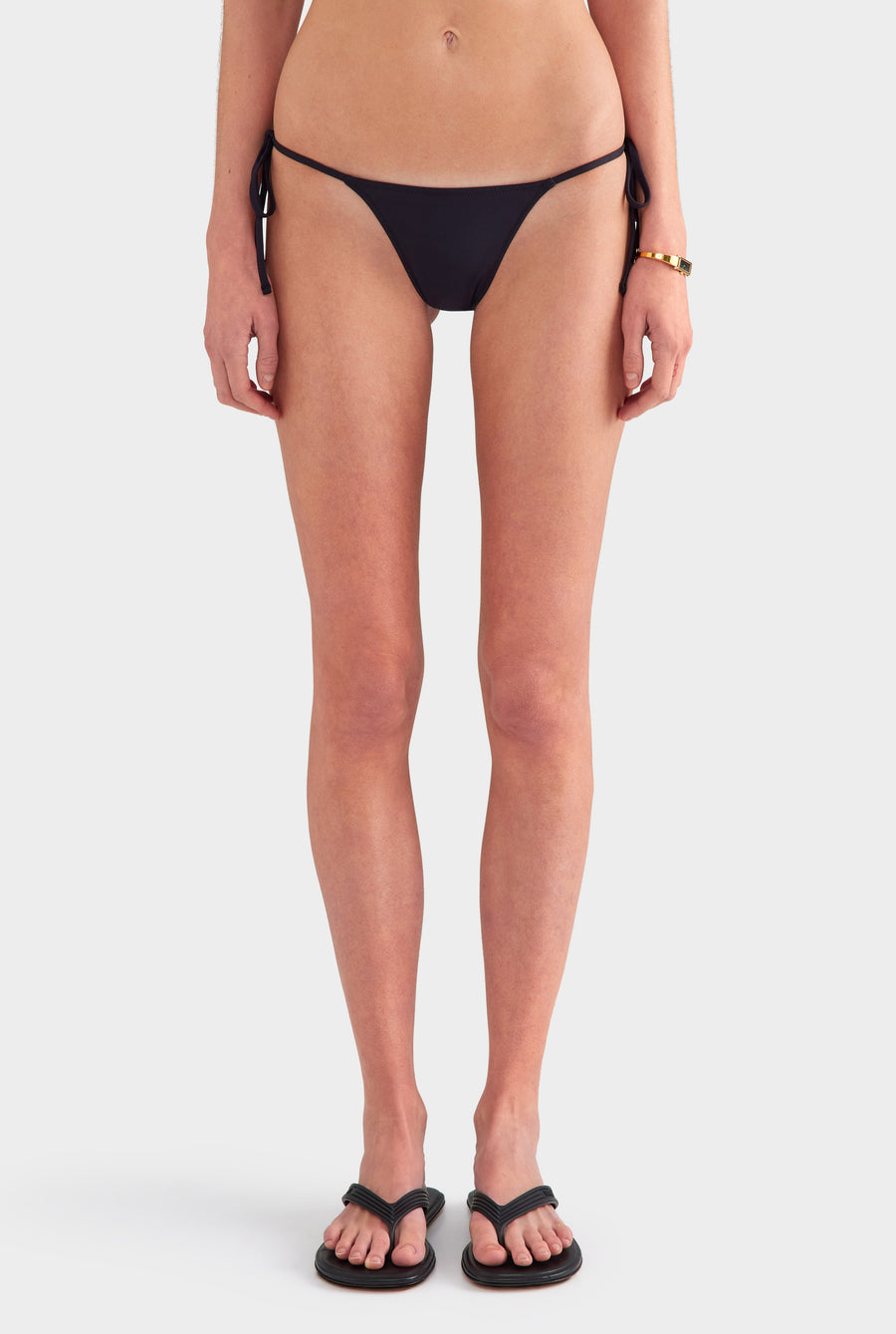 Tie Side Bikini Brief - Black