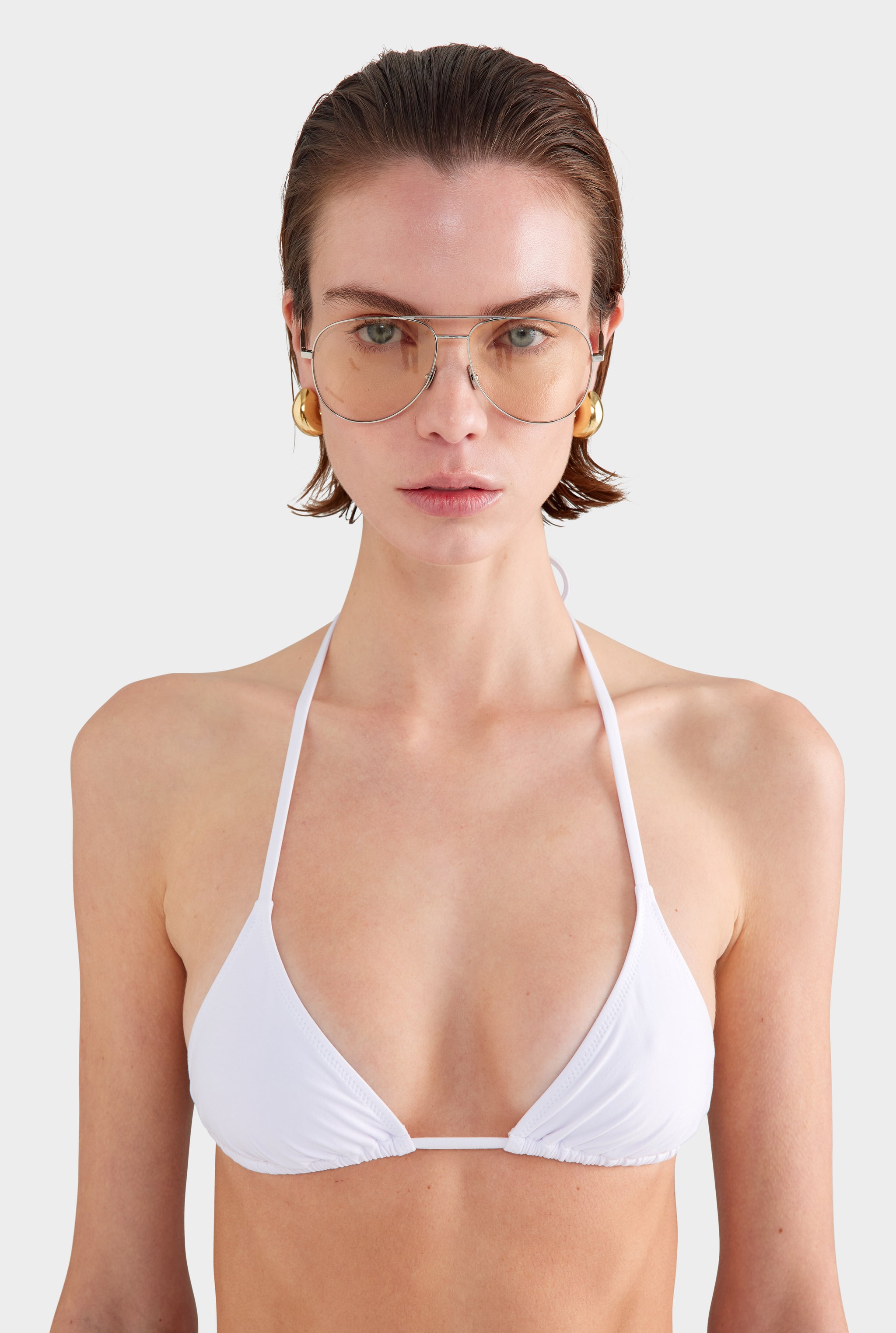 Triangle Bikini - White