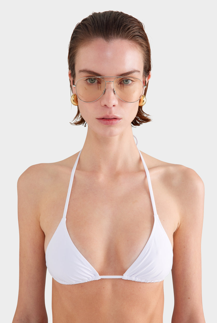 Triangle Bikini - White