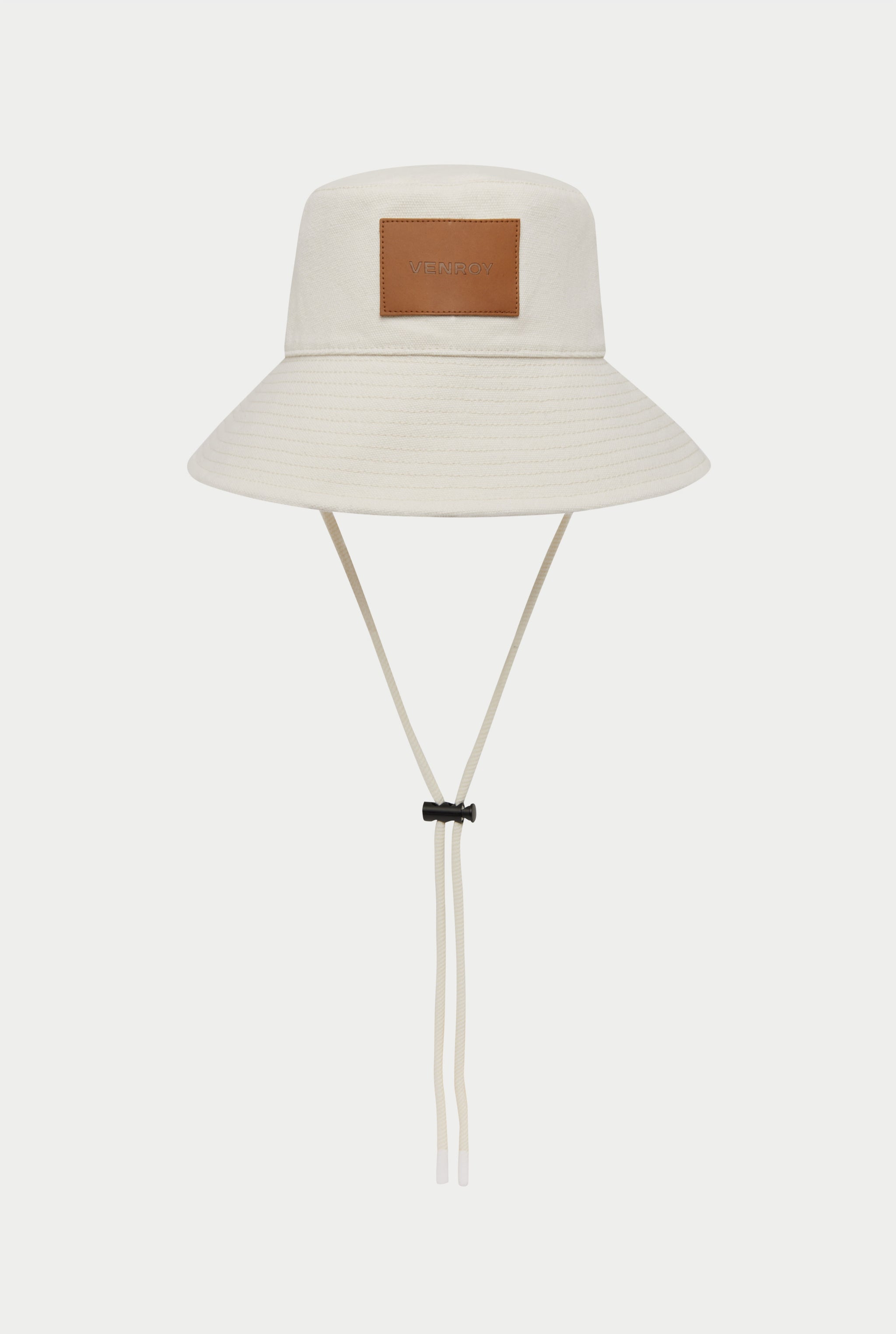 Cotton Canvas Bucket Hat - Ecru