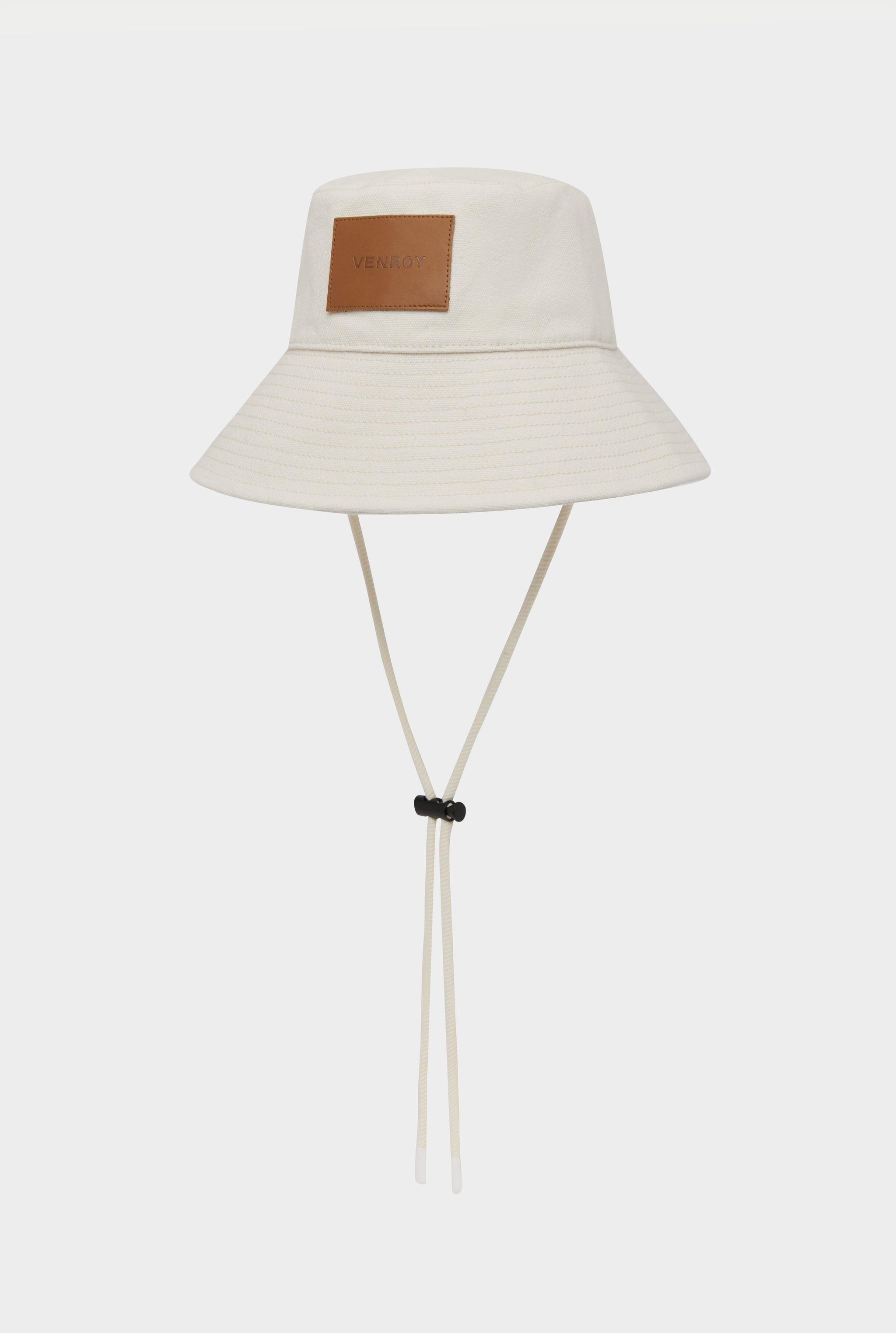 Cotton Canvas Bucket Hat - Ecru