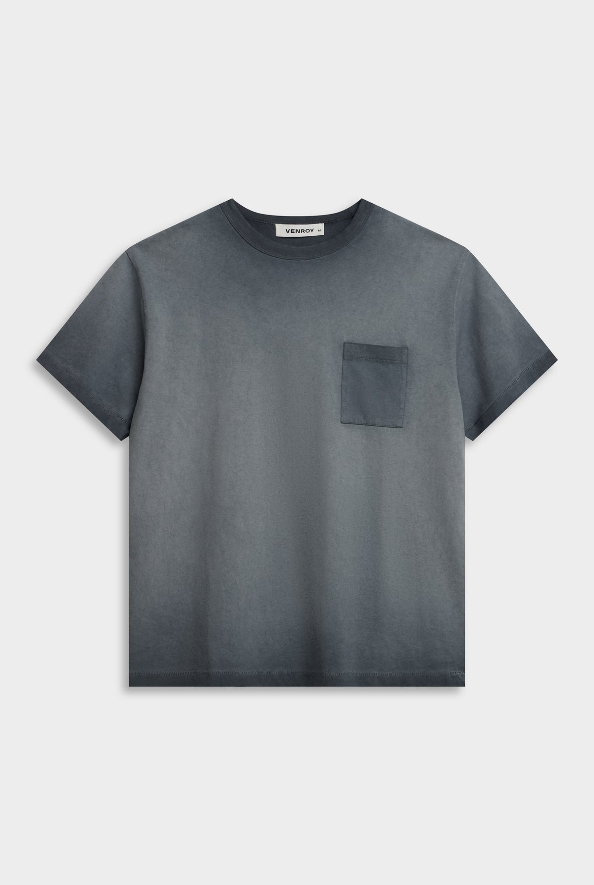 Cotton Slub Pocket T Shirt - Washed Ink
