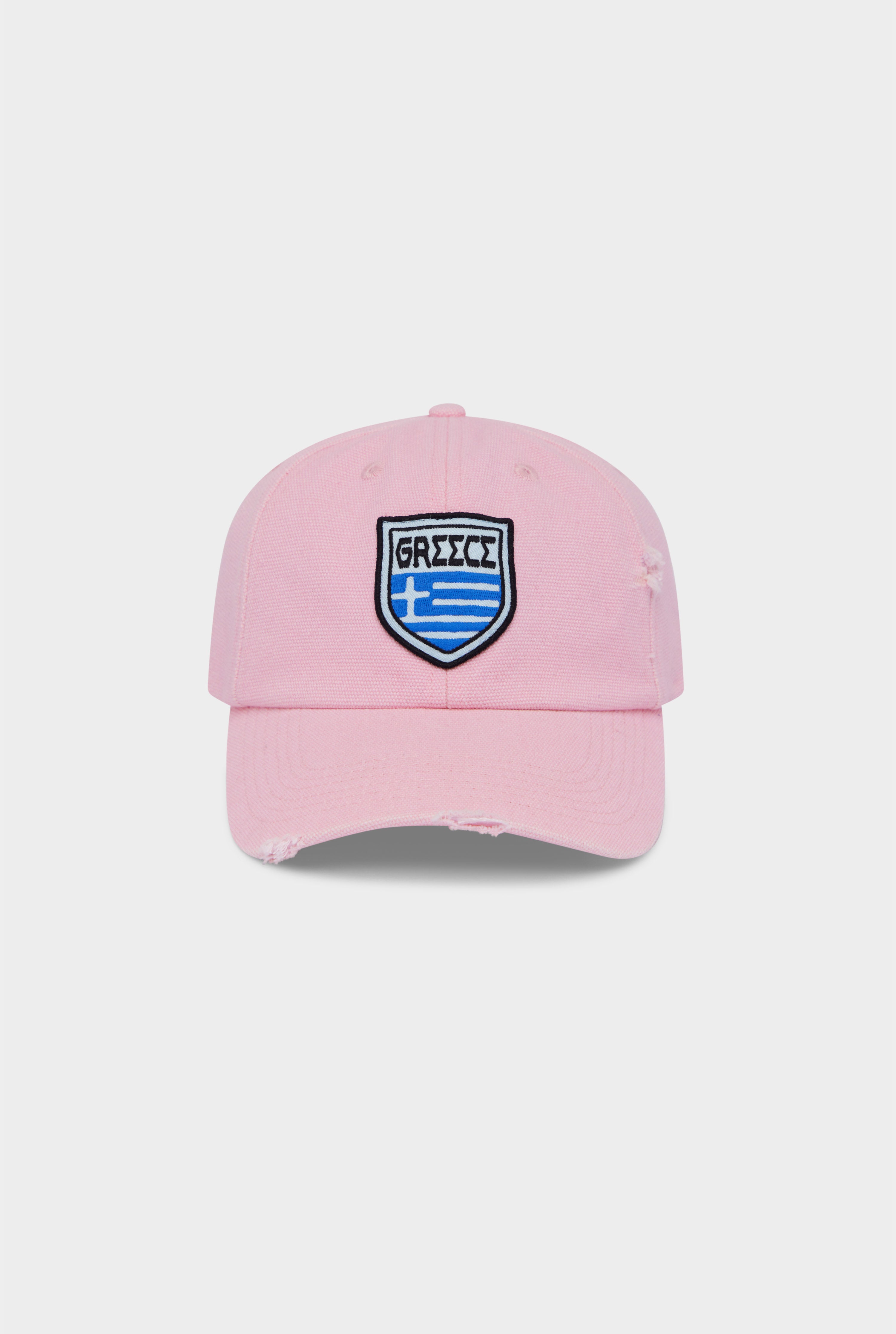 Greece Washed Canvas Cap - Washed Pink