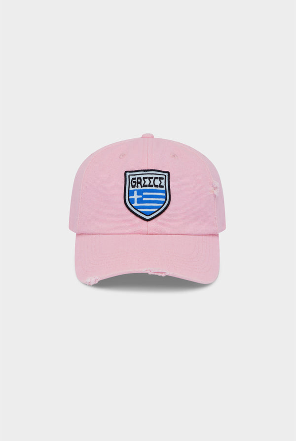 Greece Washed Canvas Cap - Washed Pink