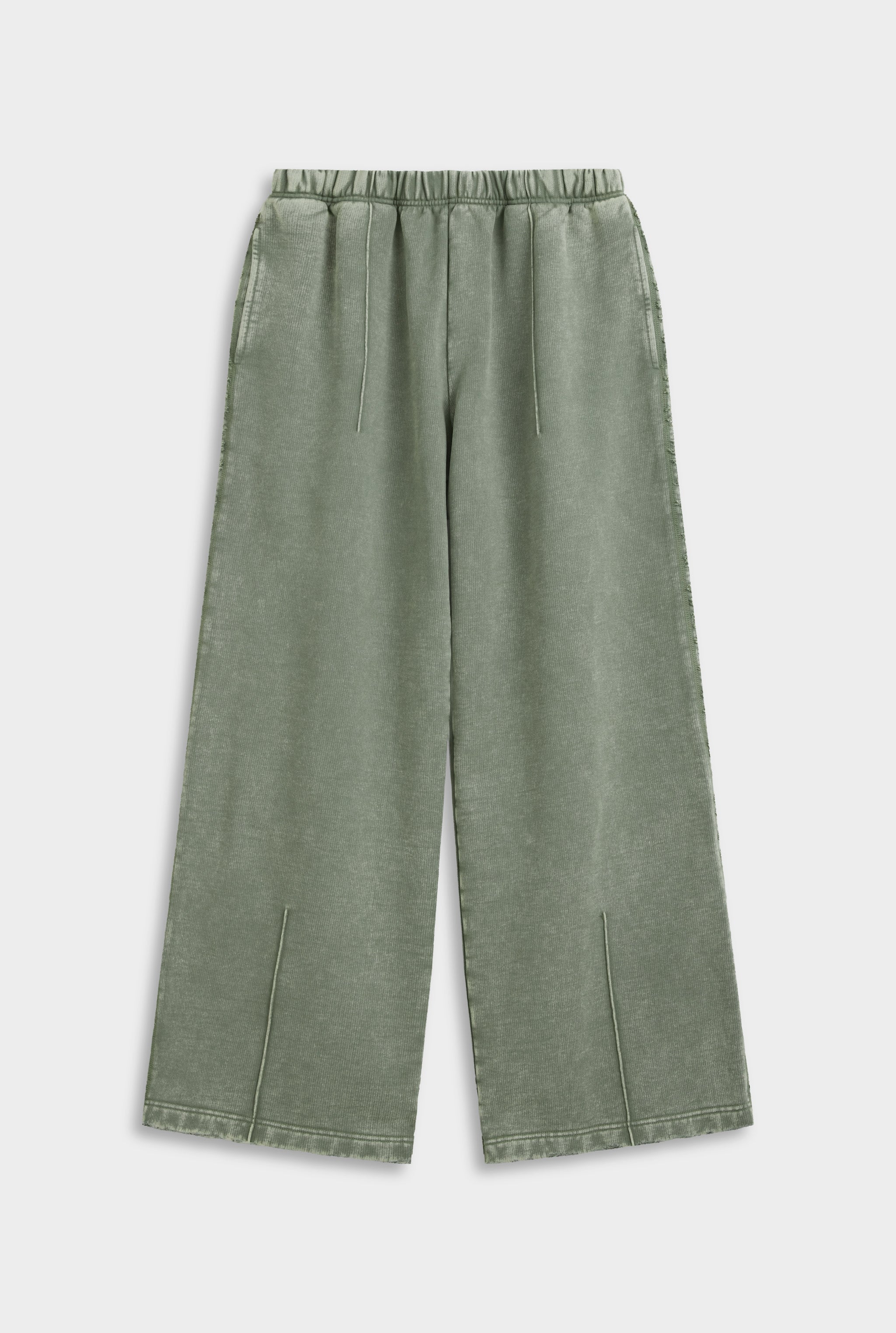 Distressed Heavyweight Track Pant - Washed Olive