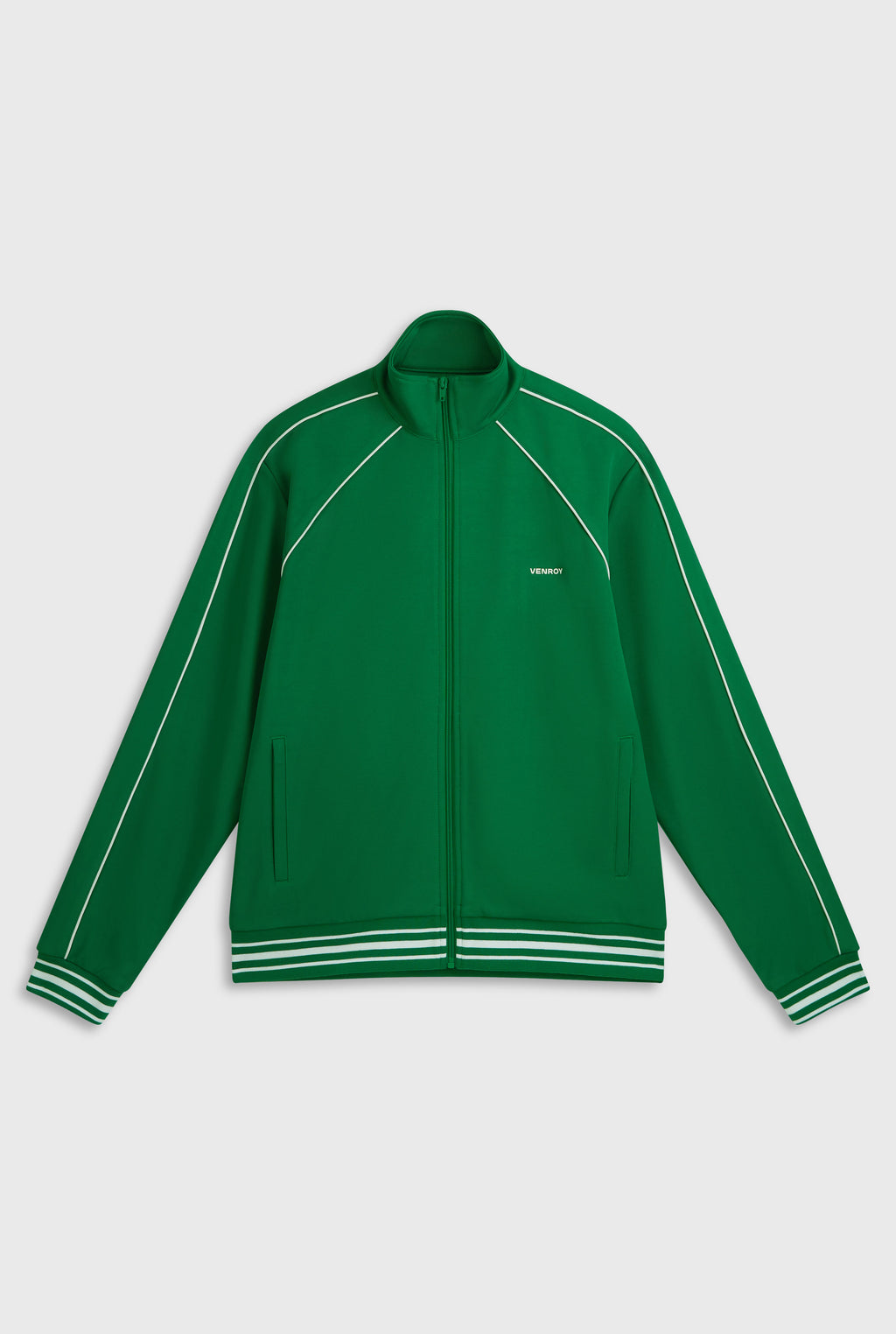 Jersey Zip Track Jacket - Bright Green