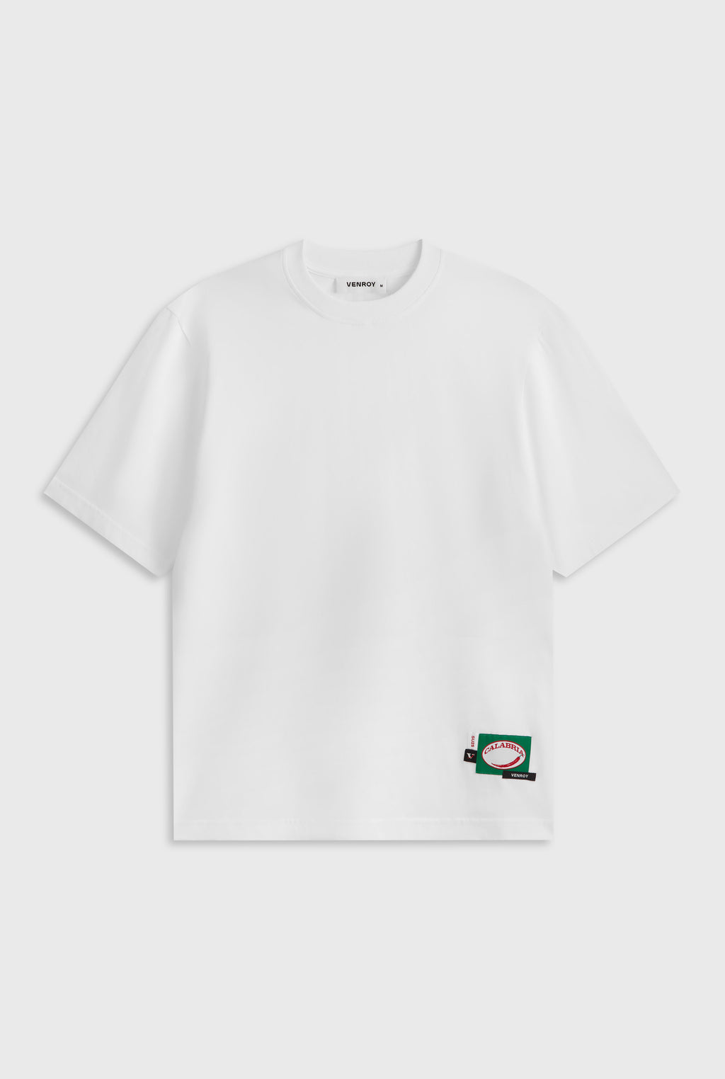 Oversized Cotton T Shirt - White/Multi Patch