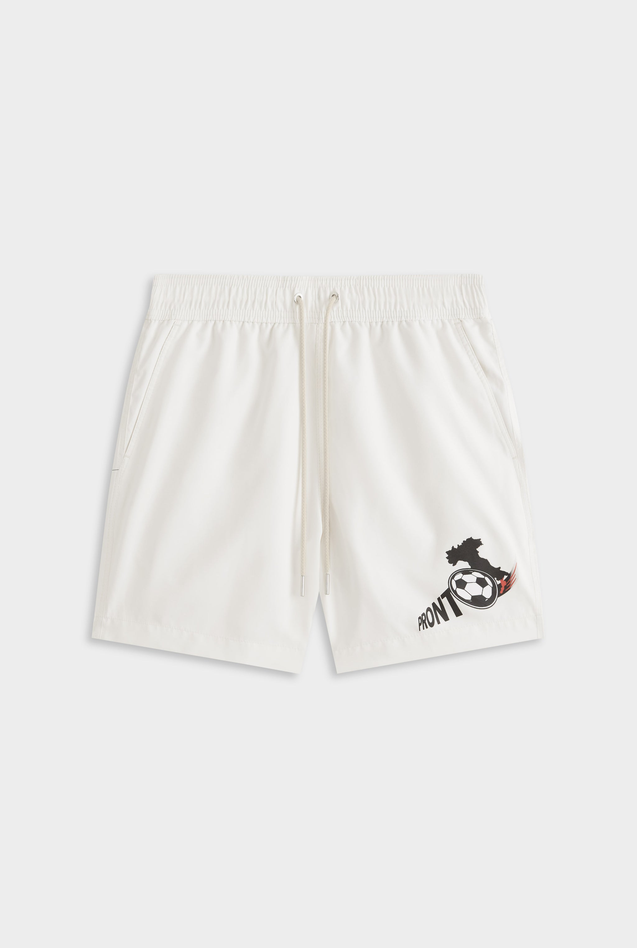Printed Swim Short - Off White/Pronto