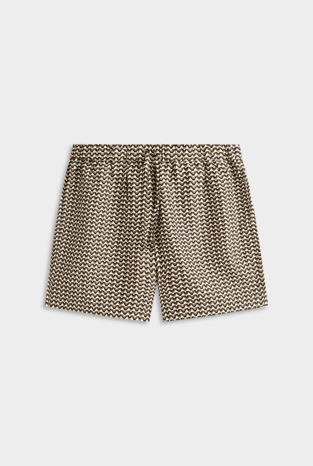 Relaxed Tencel Short - Cream/Black/Olive V Monogram
