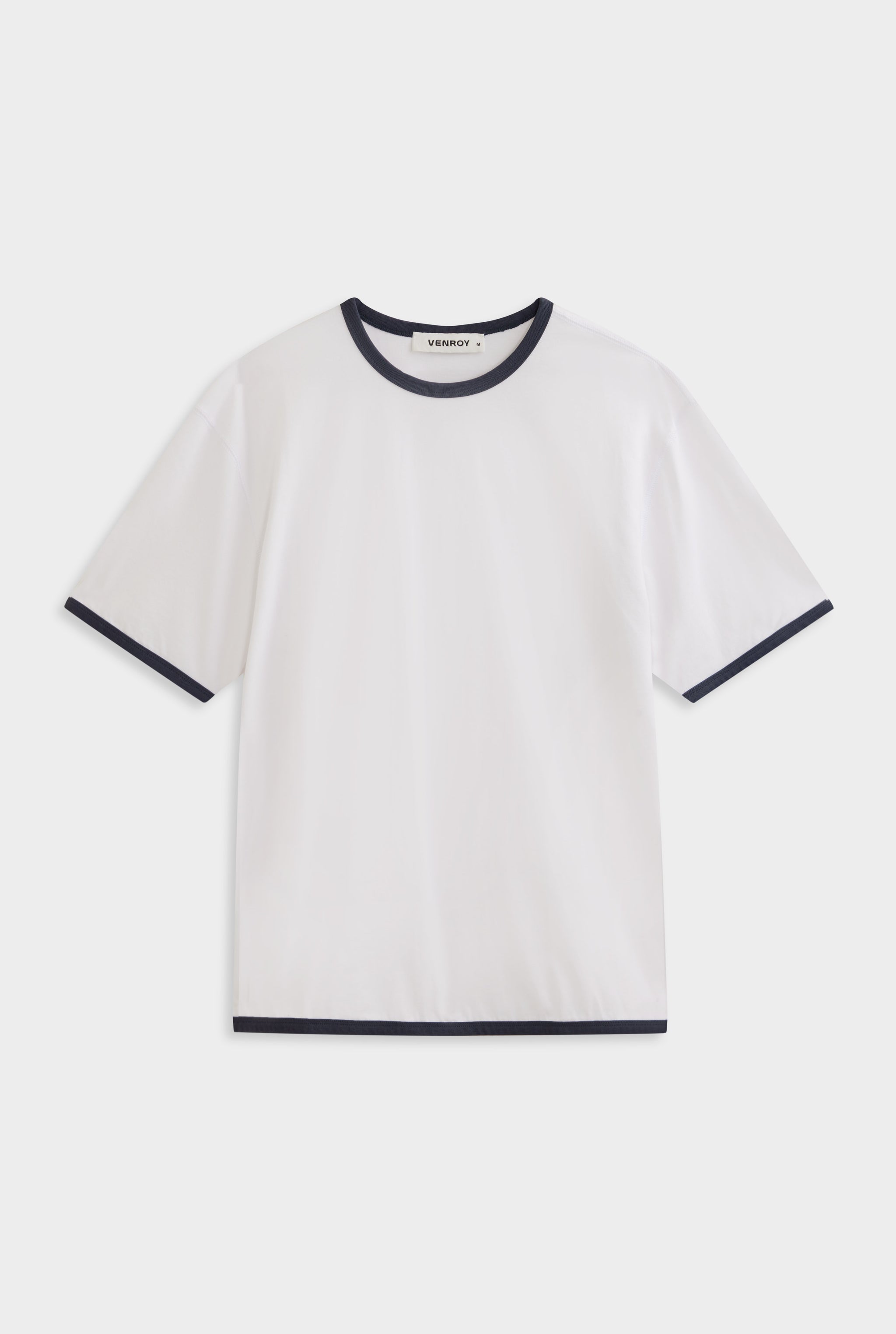 Ringer T-Shirt - White/Navy