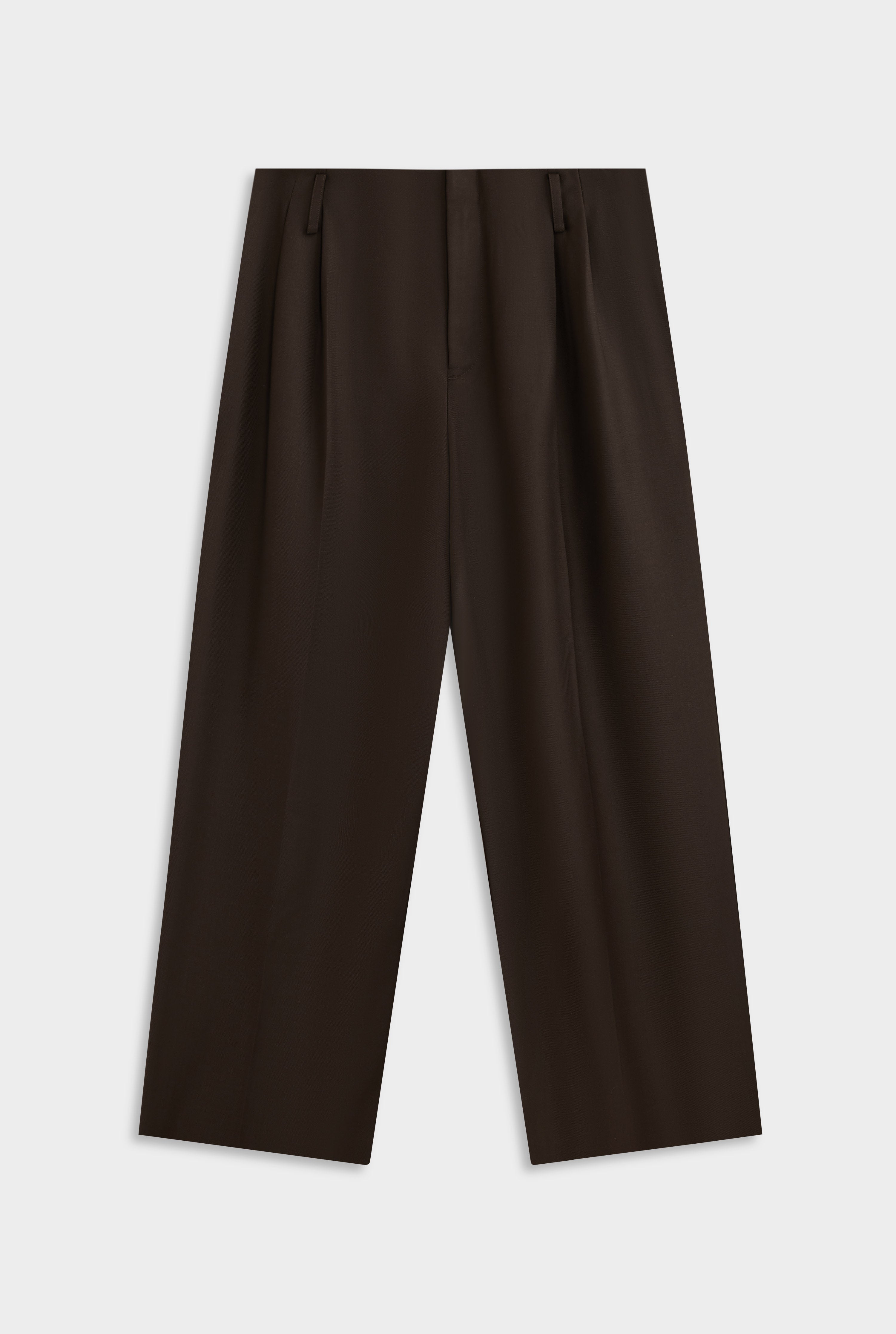 Tailored Wool Suit Trouser in Dark Chocolate | Venroy – VENROY