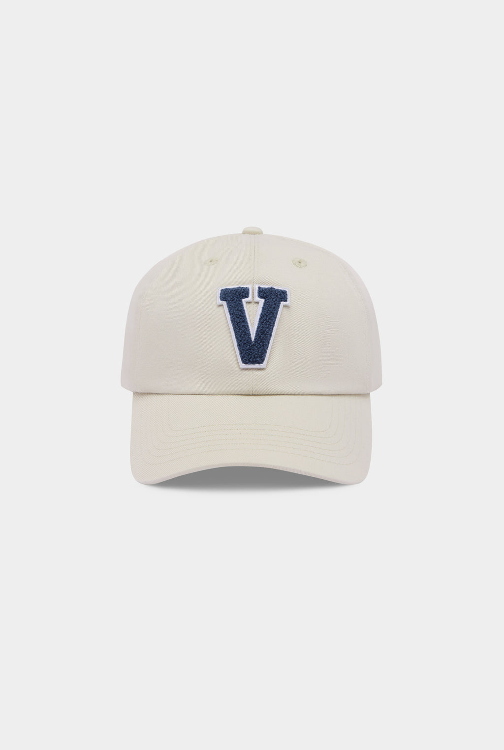 Venroy Varsity Cotton Twill Cap - Ecru