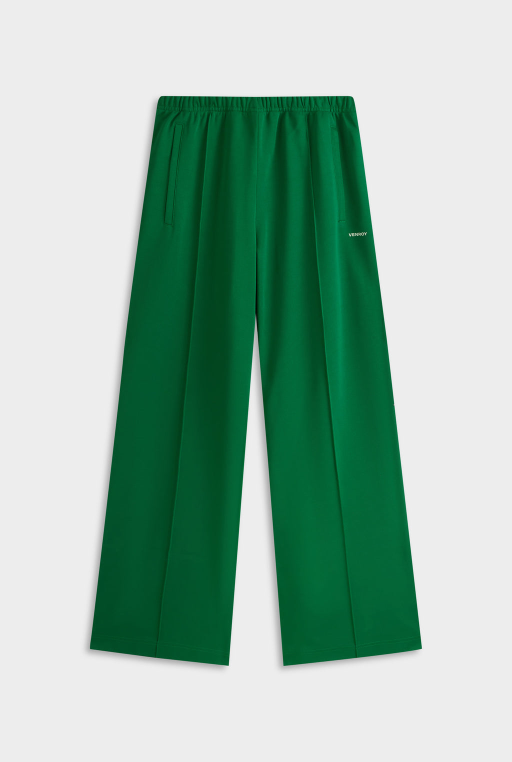 Wide Leg Jersey Track Pant - Bright Green