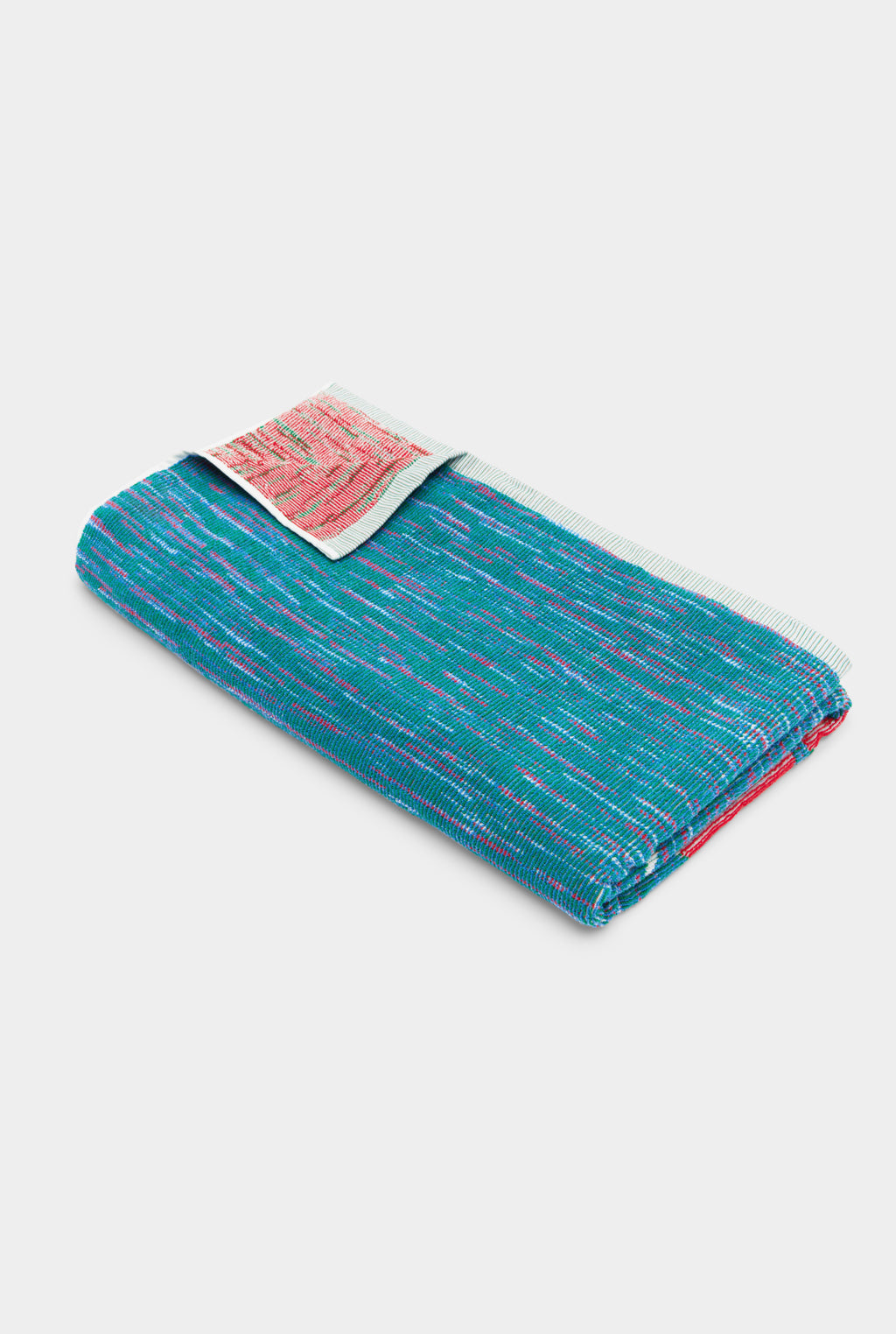 Chilli Jacquard Towel - Ocean Blue/Chilli