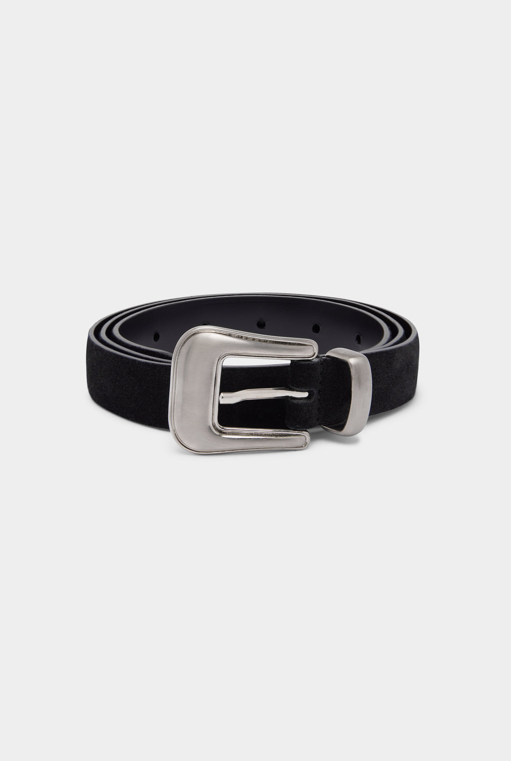 Ponente Suede Belt - Black Suede