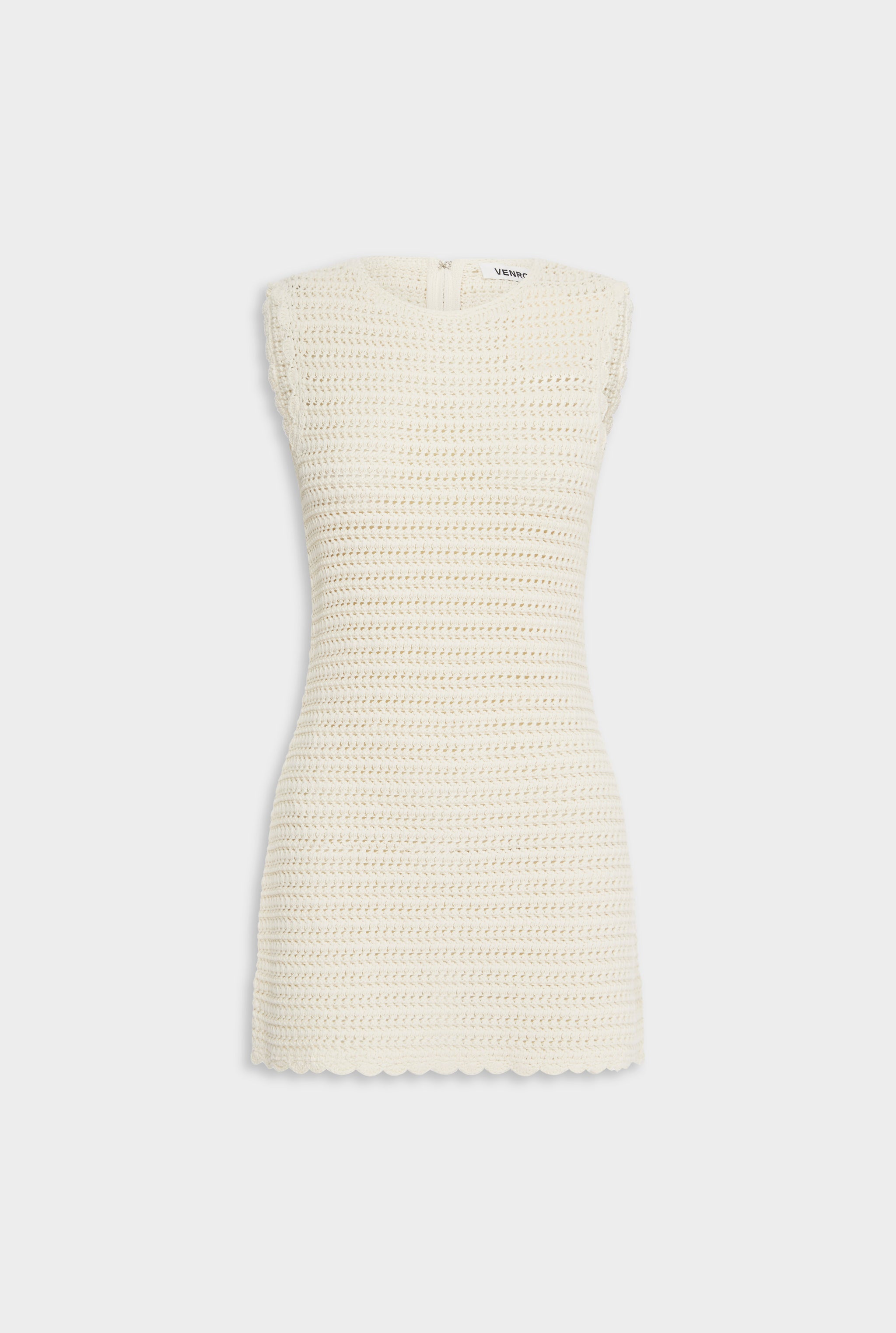 Crochet Mini Dress - Cream