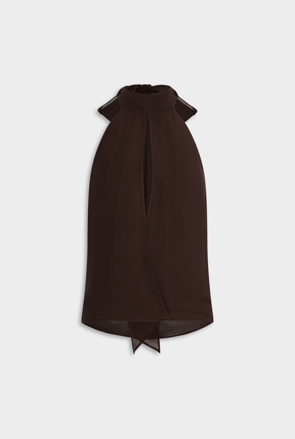 Silk Halter Top - Dark Chocolate