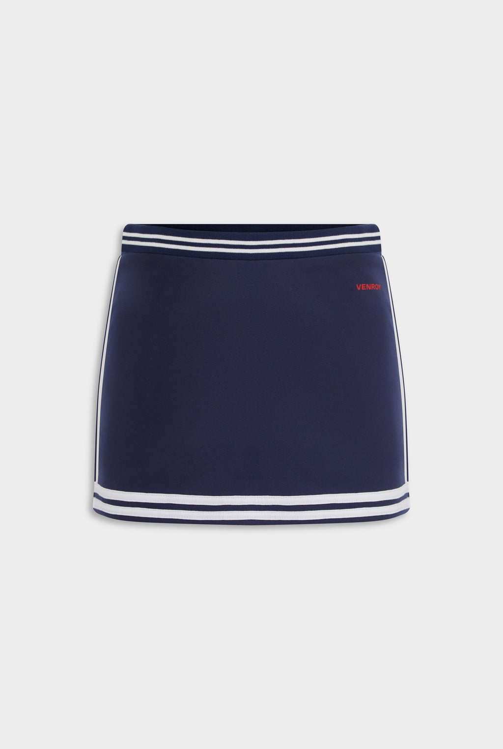 Track Jersey Mini Skirt - Navy/Off White