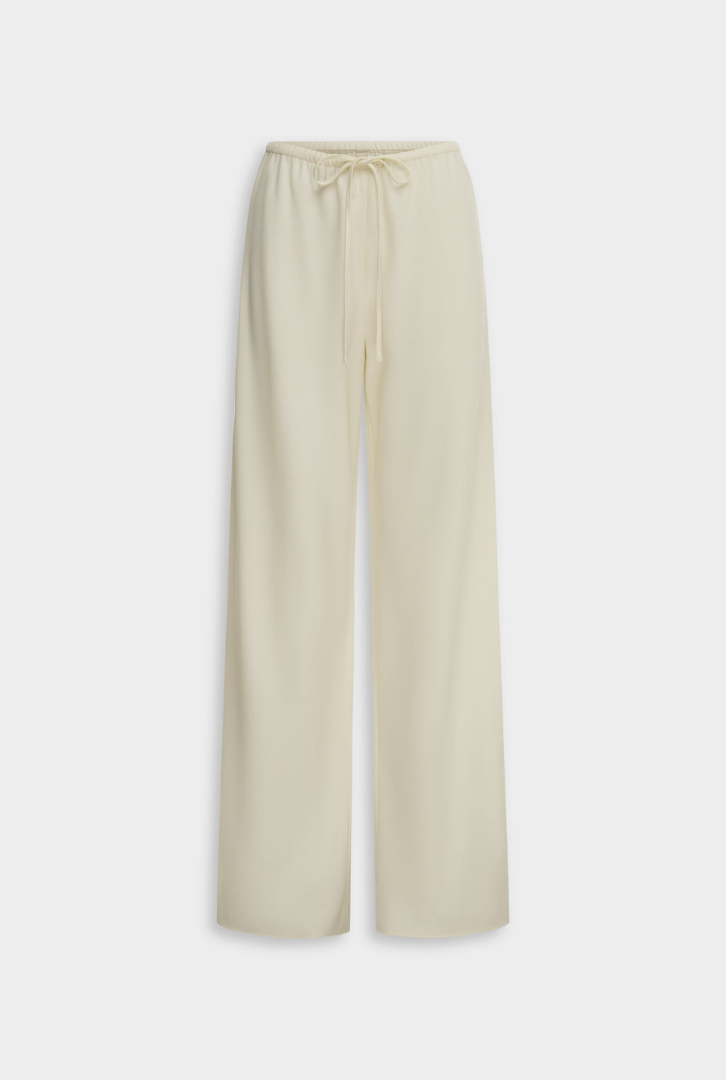 Bias Wool Drawstring Pant - Off White