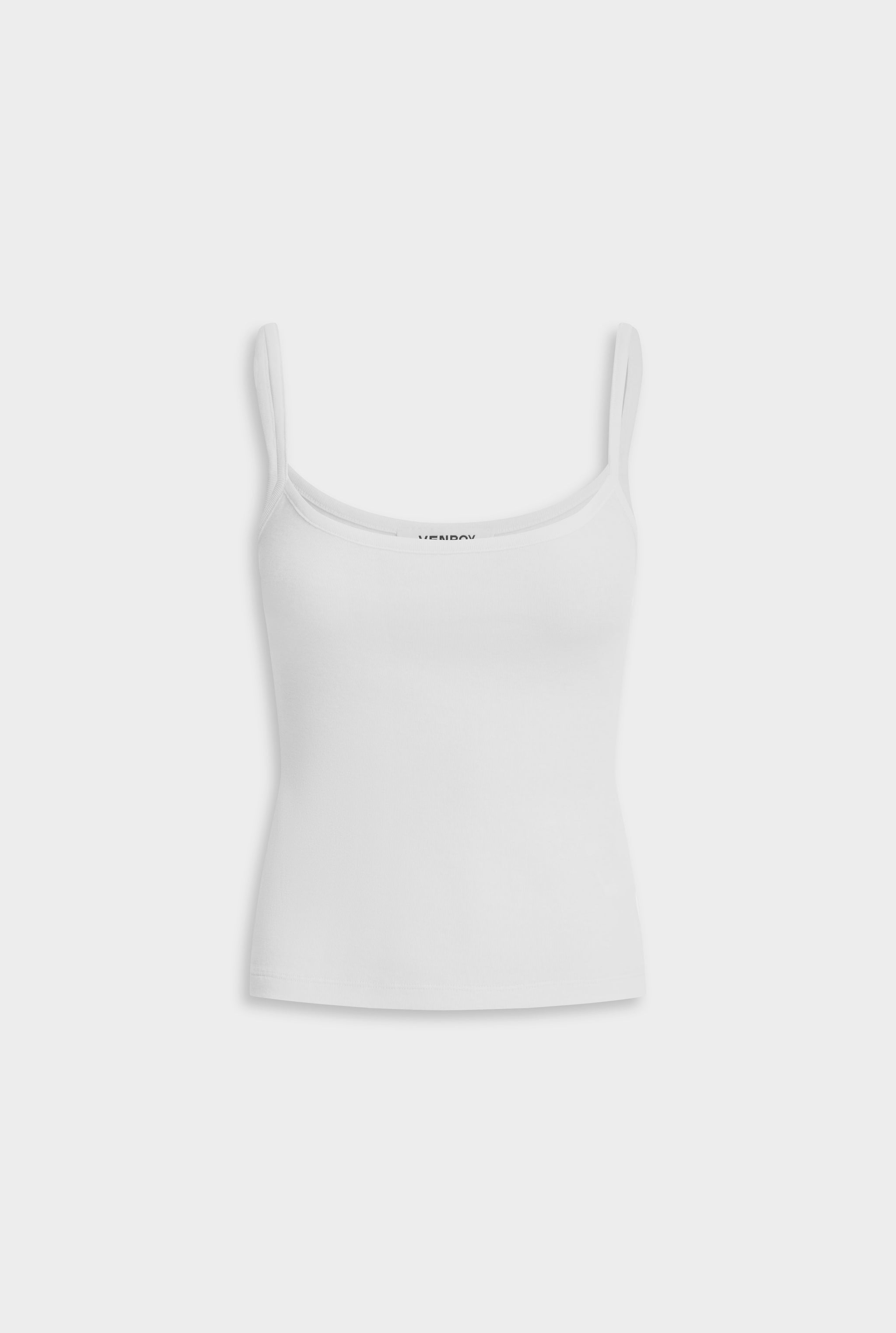 Cotton Rib Cami - White