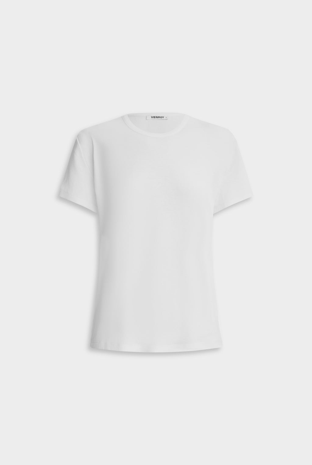 Cotton Rib Tee Shirt - White