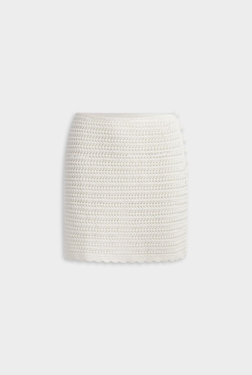 Crochet Mini Skirt - Off White