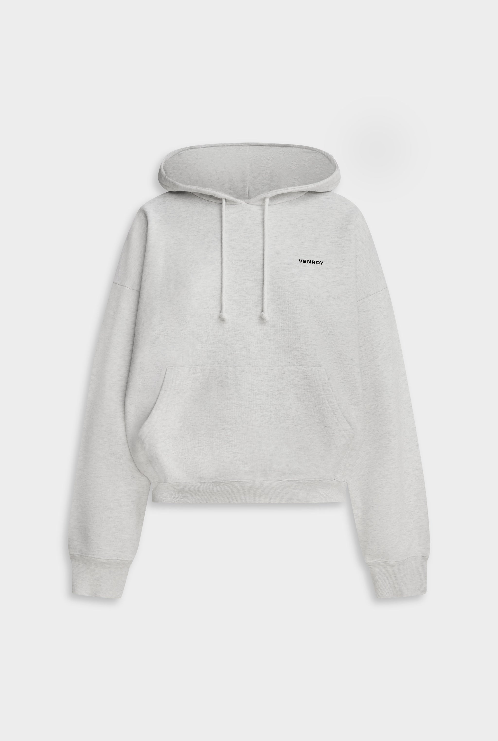 Fleece Track Hoodie - Light Grey Marl